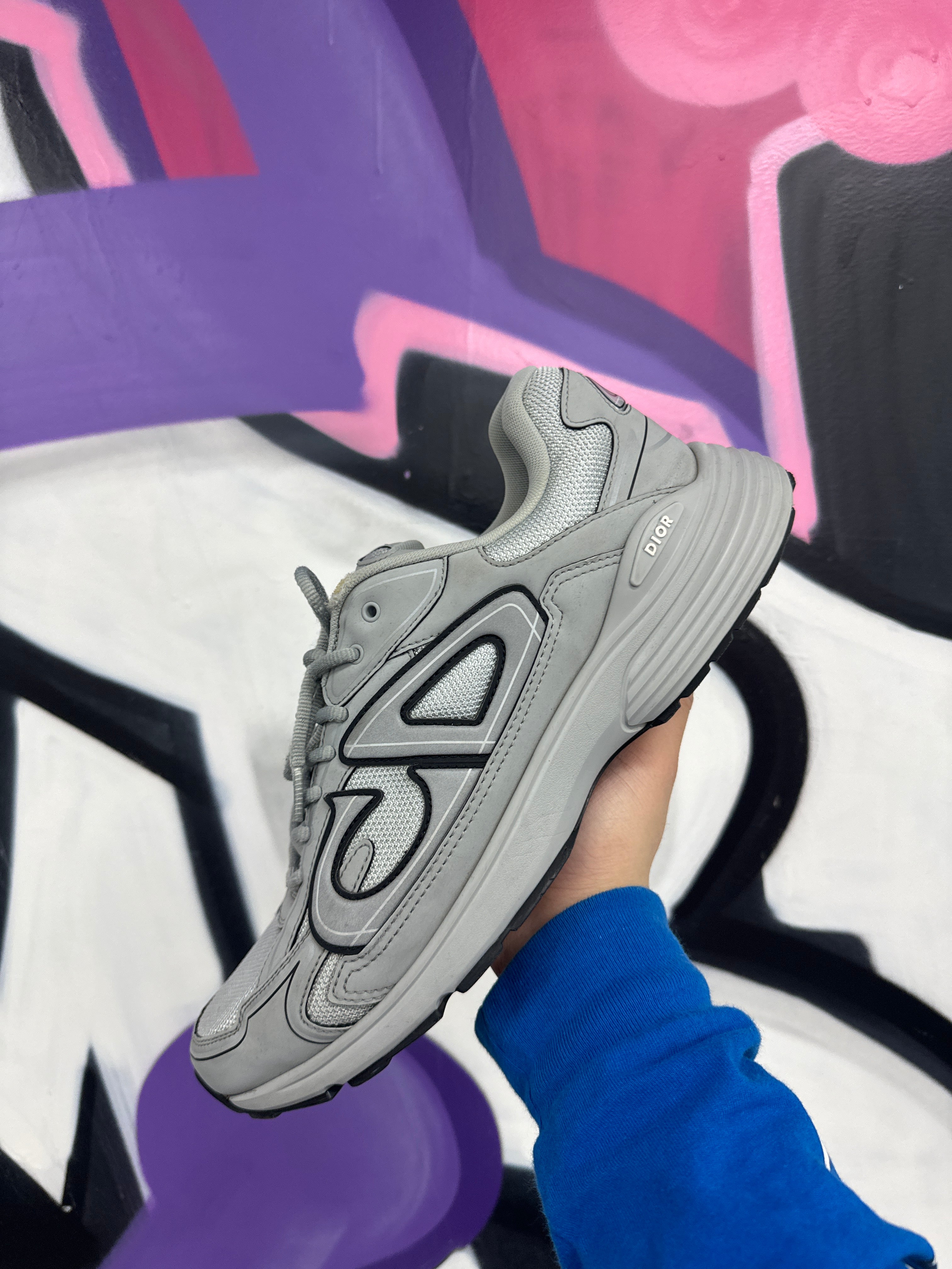 Dior B30 Grey Used 47 (US 14) No Box