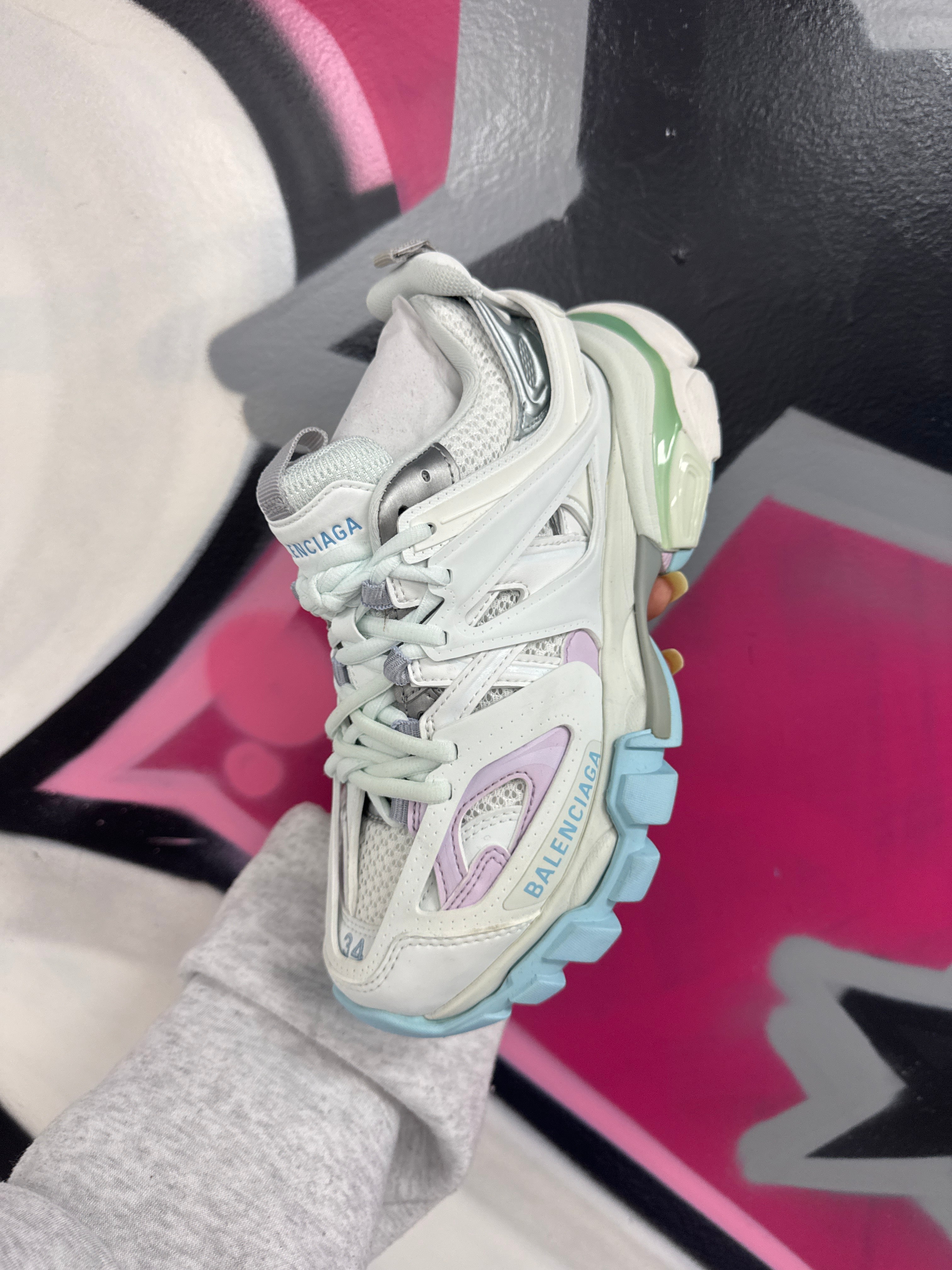 Balenciaga Pastel Track Sneakers  (4) New With Box