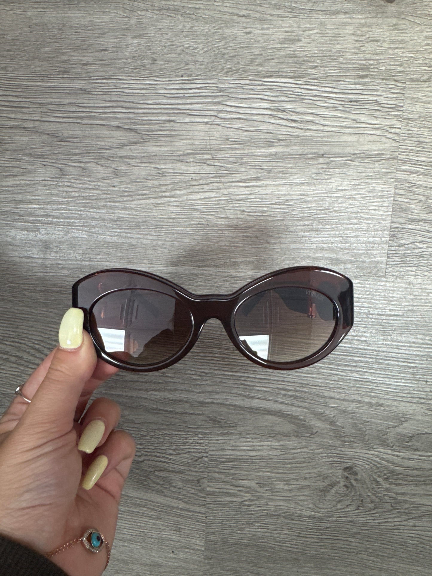 Versace Sunglasses Brown gold Used No Box