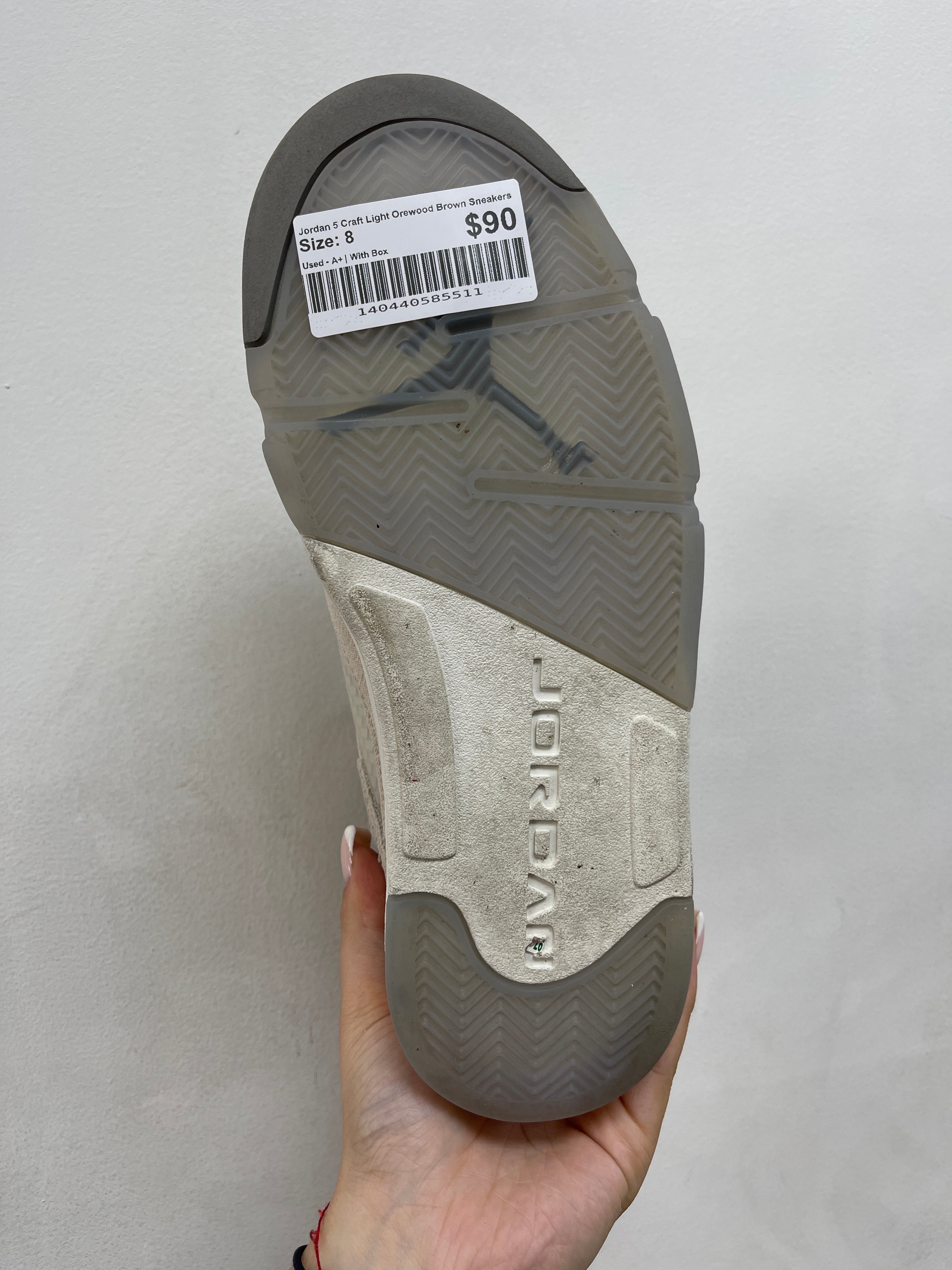 Jordan 5 Craft Light Orewood Brown Sneakers