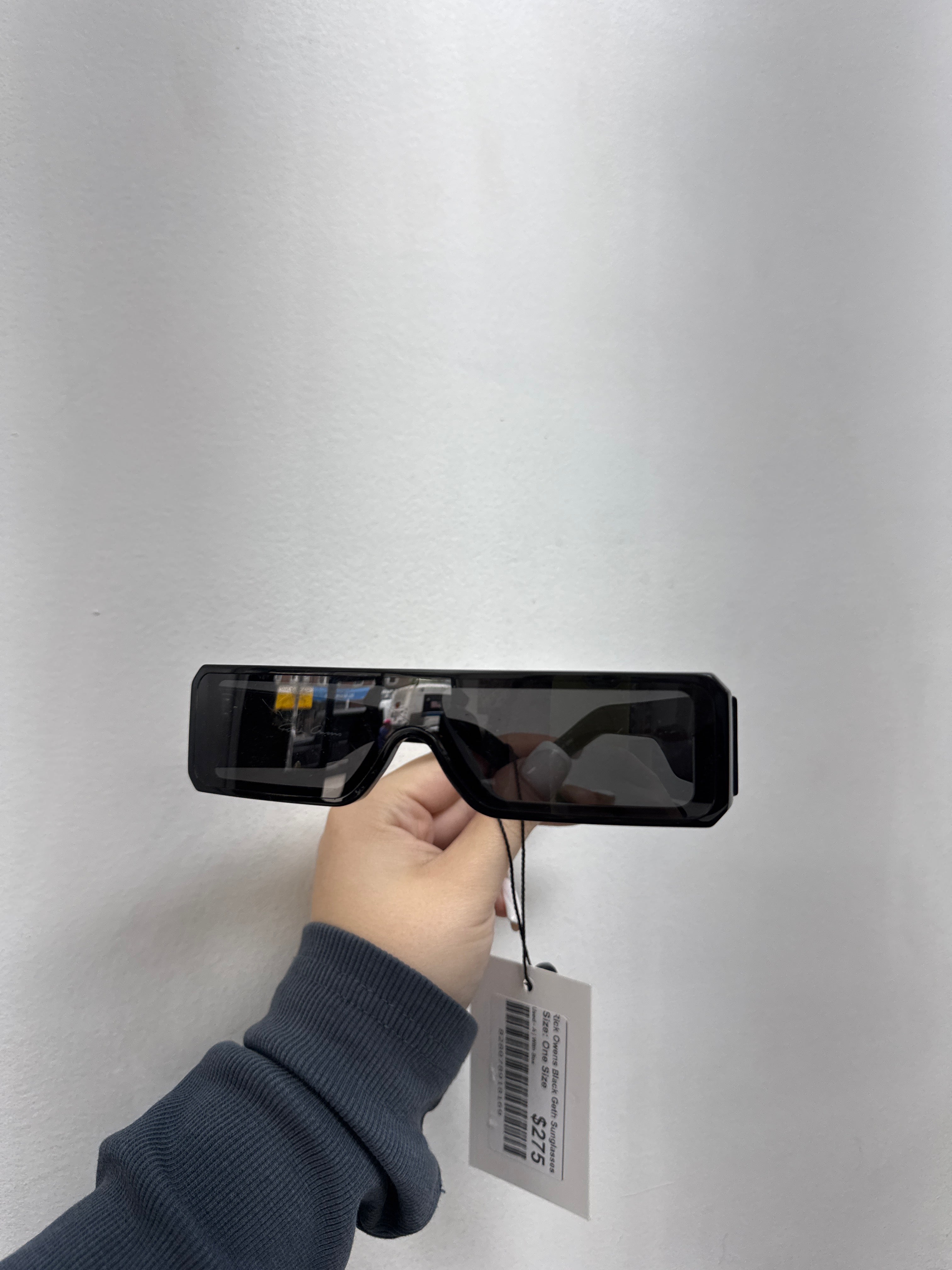 Rick Owens Black Geth Sunglasses