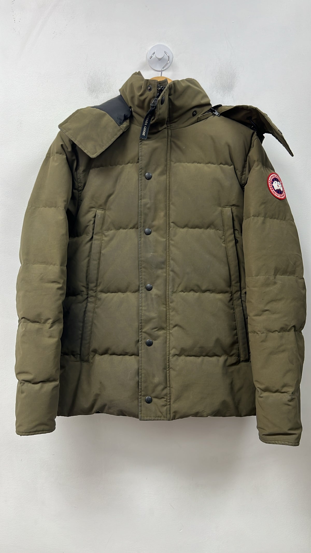 Canada Goose Olive Brown Fur Parka Jacket