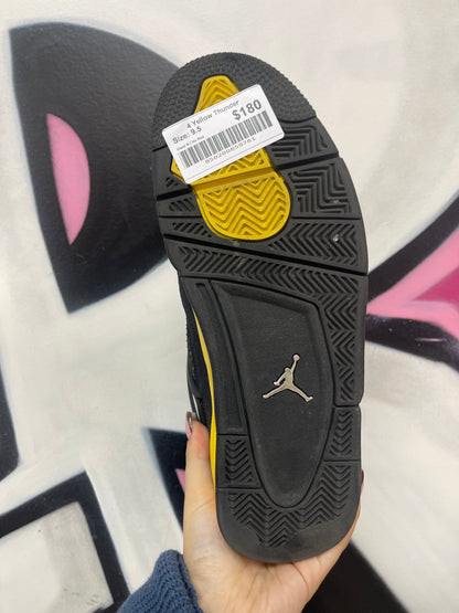 Jordan 4 Yellow Thunder Sneakers
