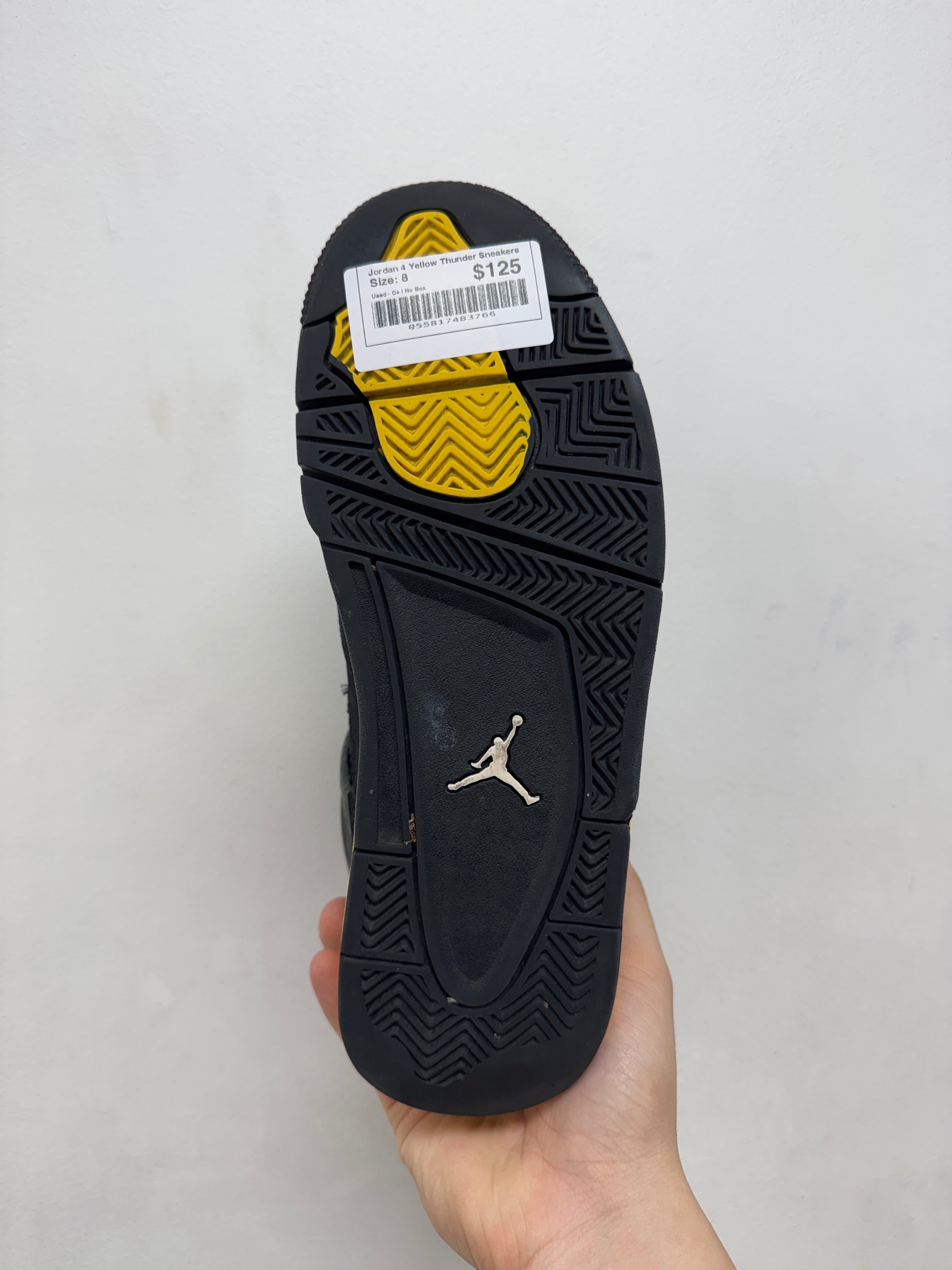 Jordan 4 Yellow Thunder Sneakers
