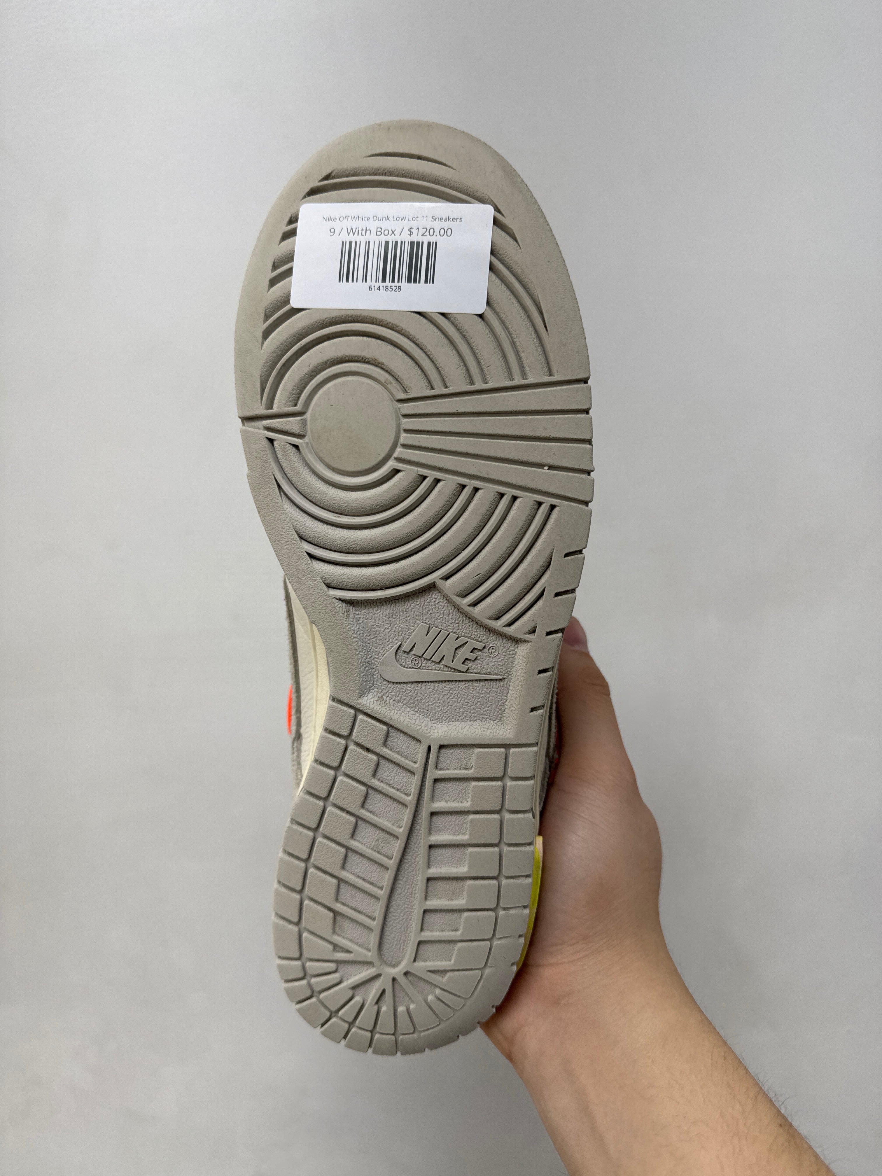 Nike Off White Dunk Low Lot 11 Sneakers