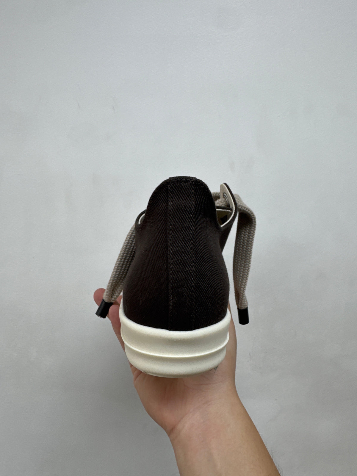 Rick Owens Dark Dust & Milk 'DRKSHDW' Jumbo Lace Ramone Low Sneakers