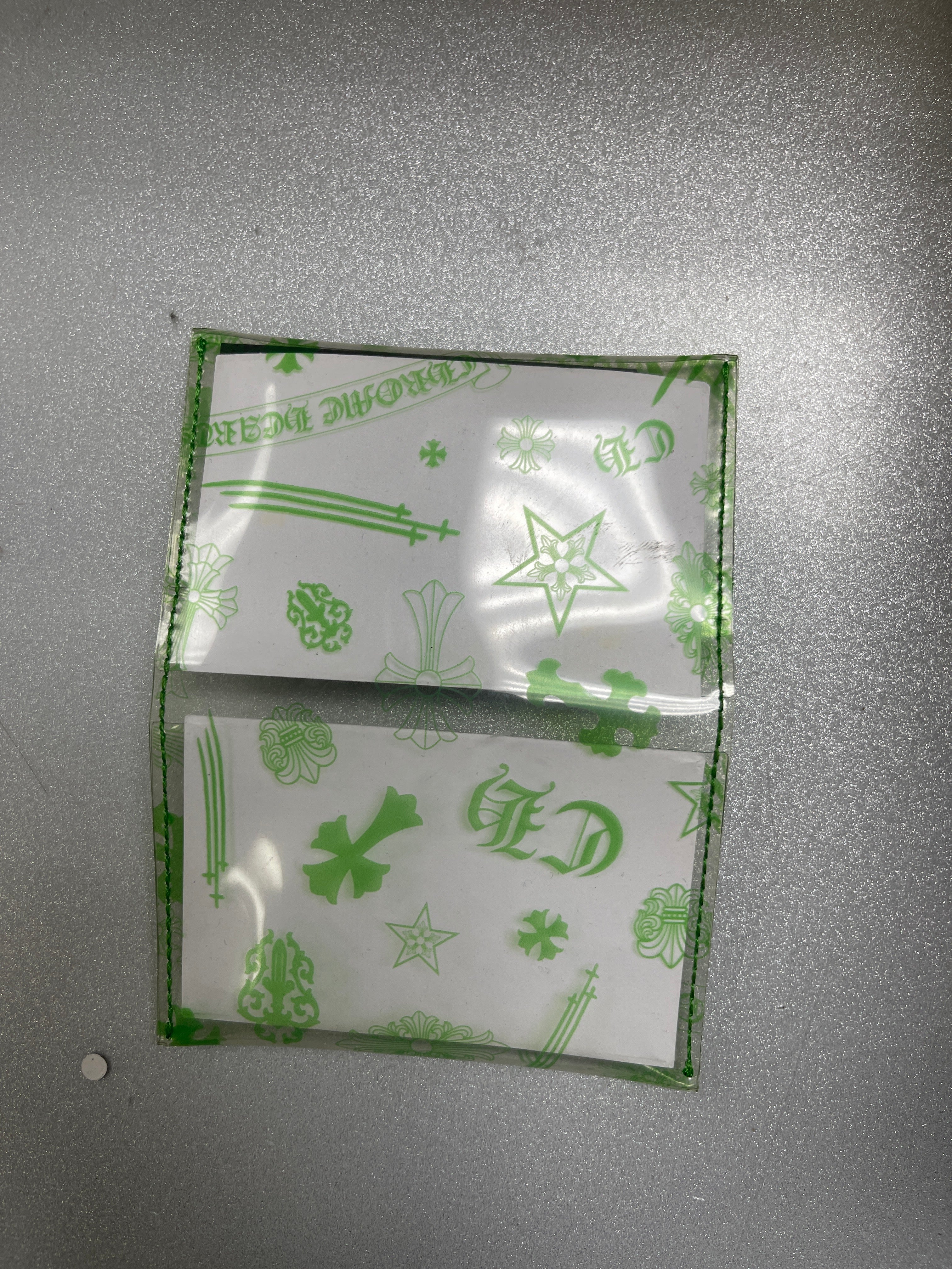 Chrome Hearts Clear Green Bi-Fold Wallet