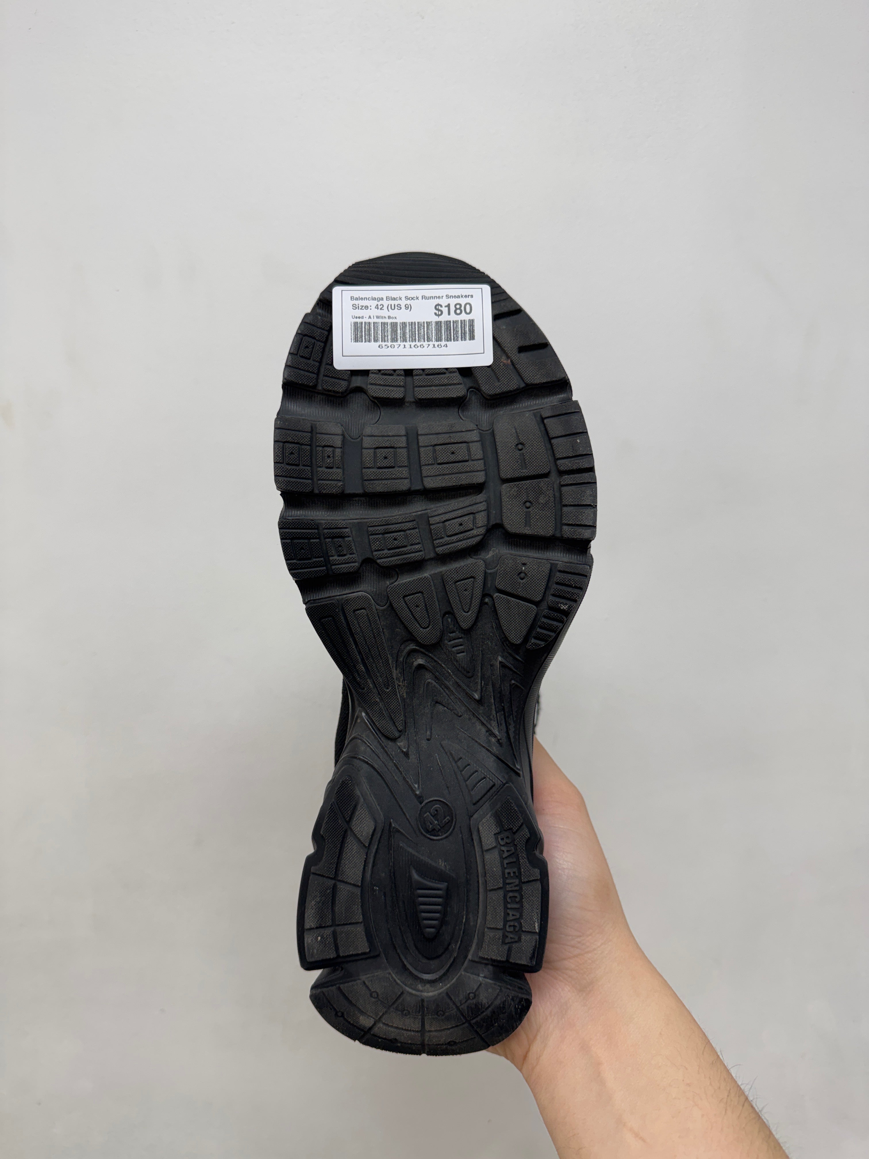 Balenciaga Black Sock Runner Sneakers