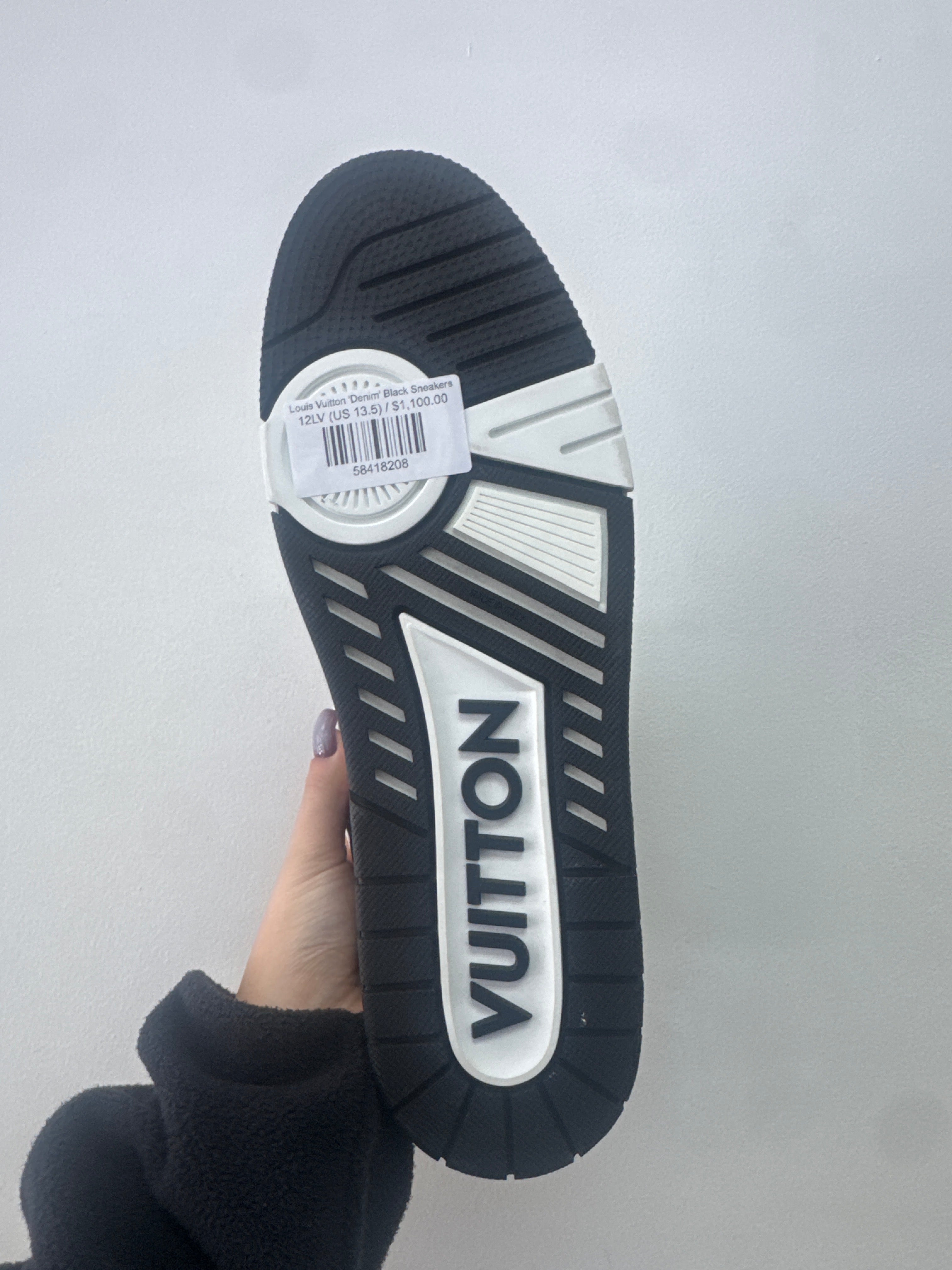 Louis Vuitton 'Denim' Black Sneakers