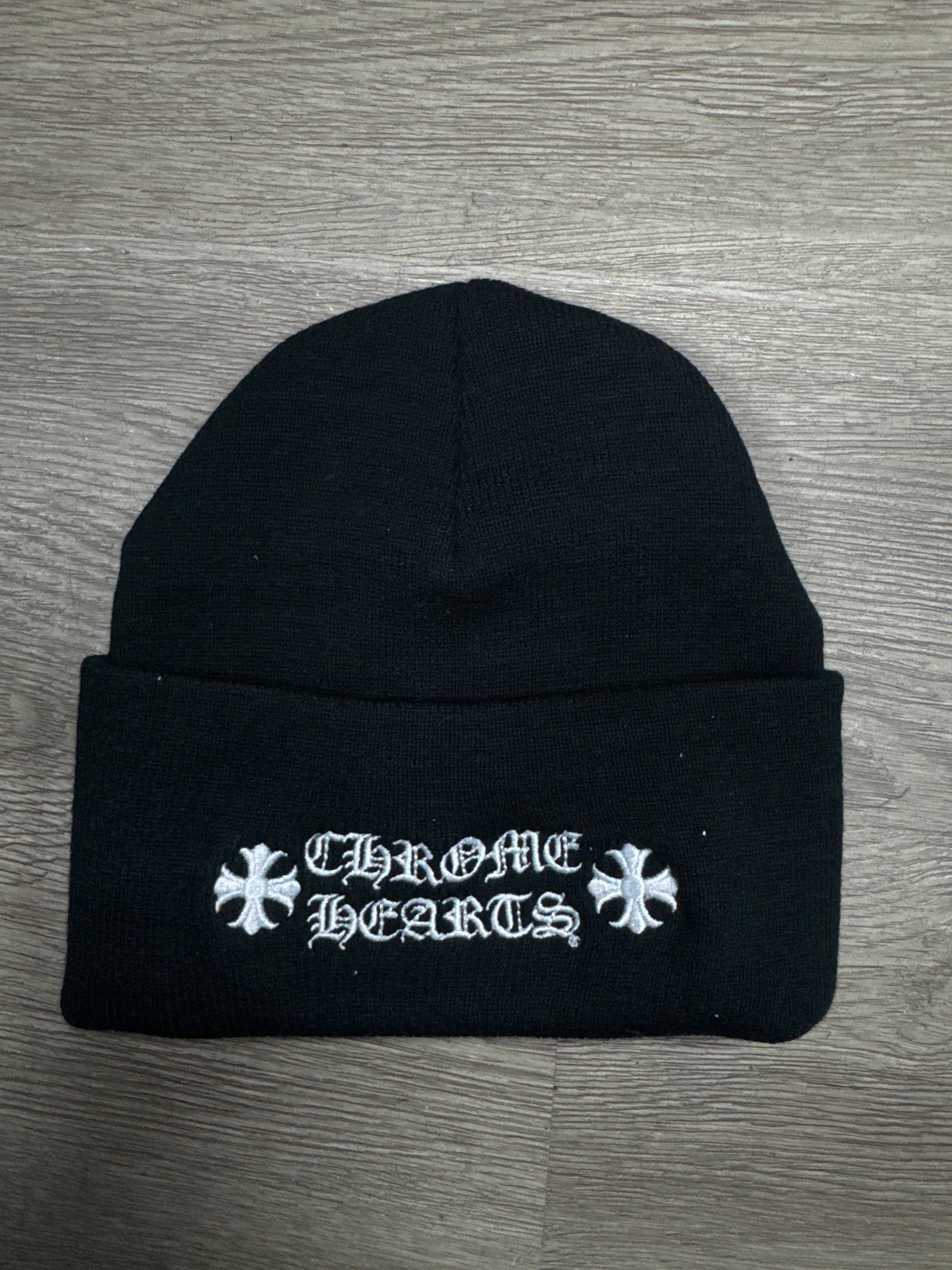Chrome Hearts Black White Beanie
