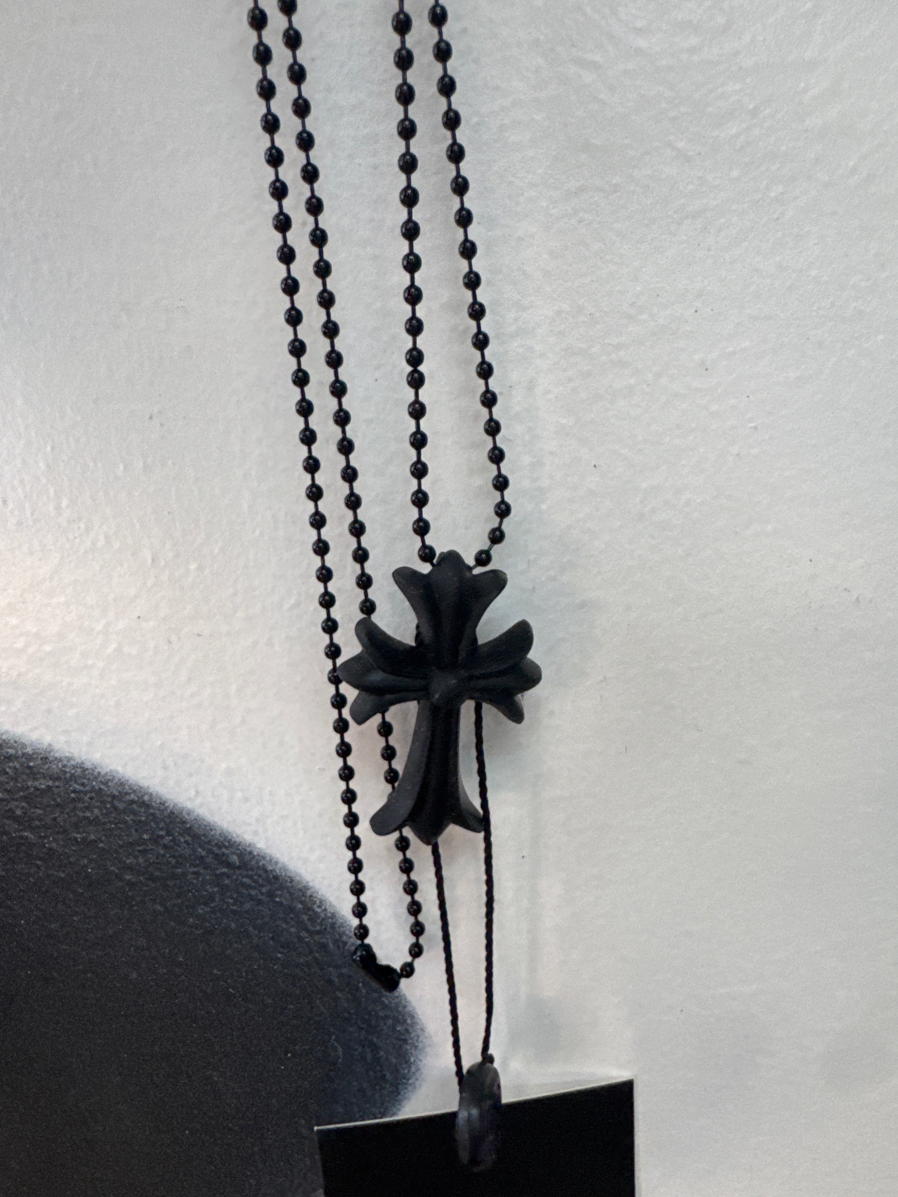 Chrome Hearts Black Silicone Necklace Accessories
