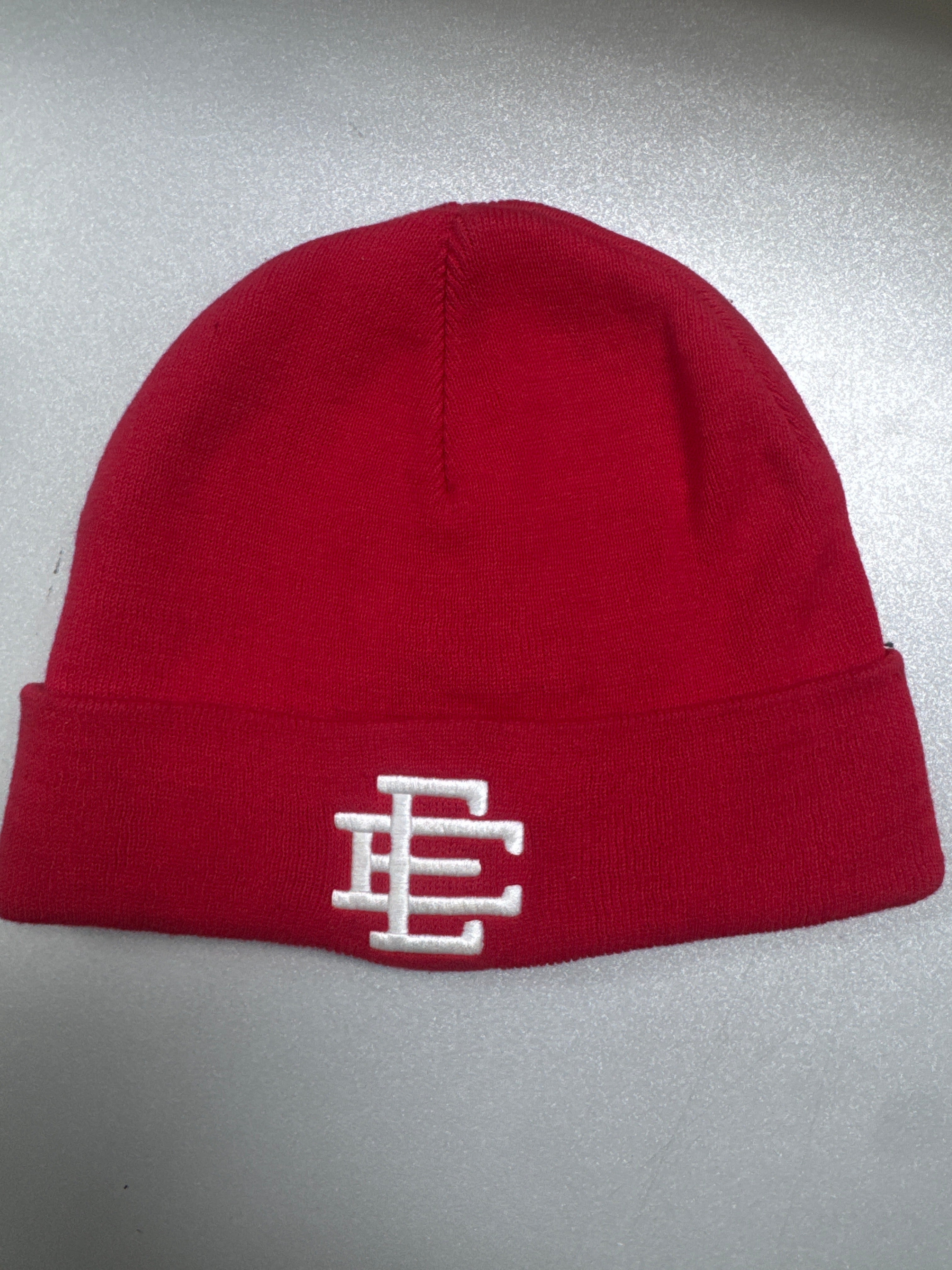 Eric Emanuel Red White Beanie