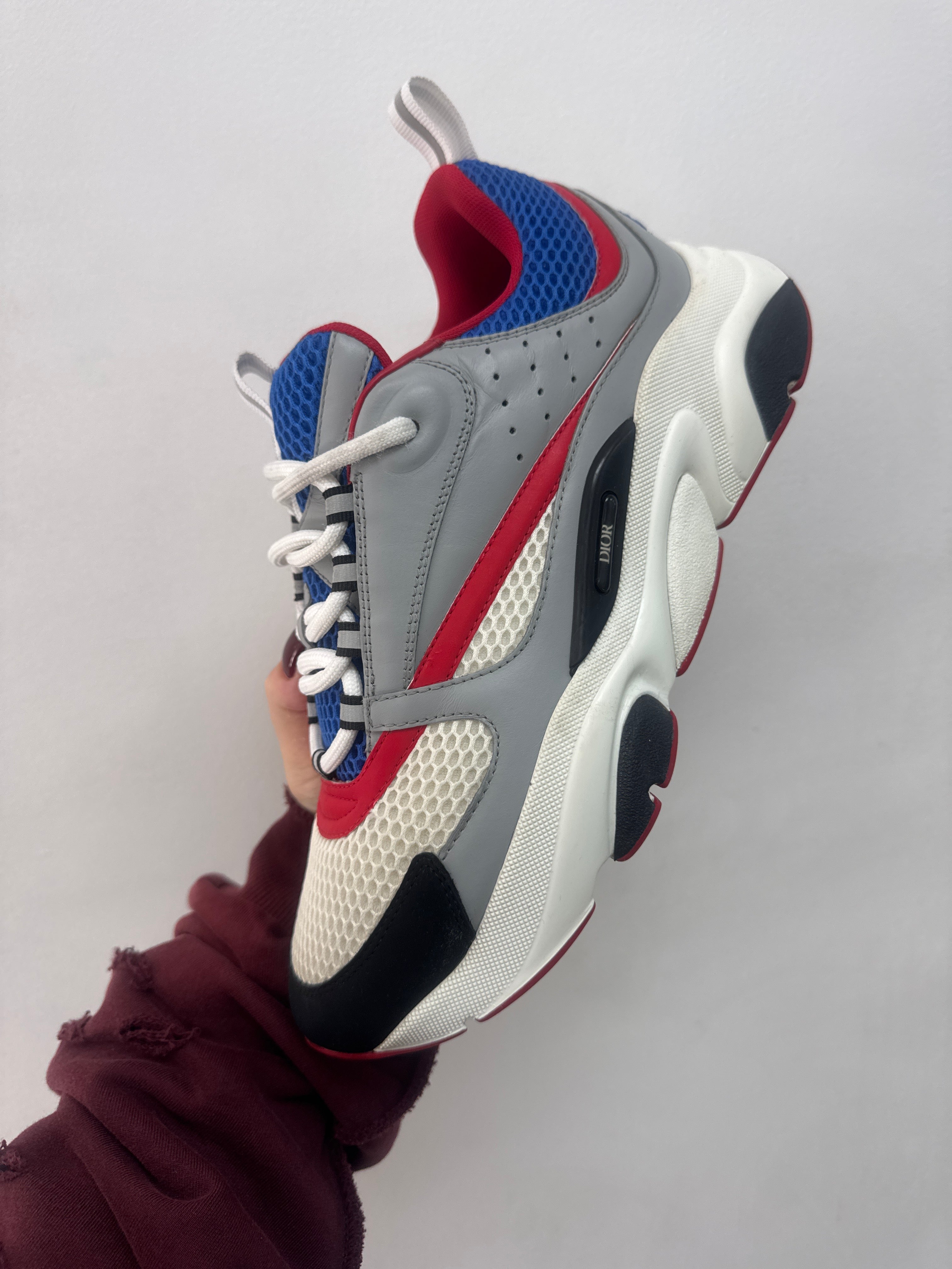 Dior Blue Grey Red B22 Sneakers