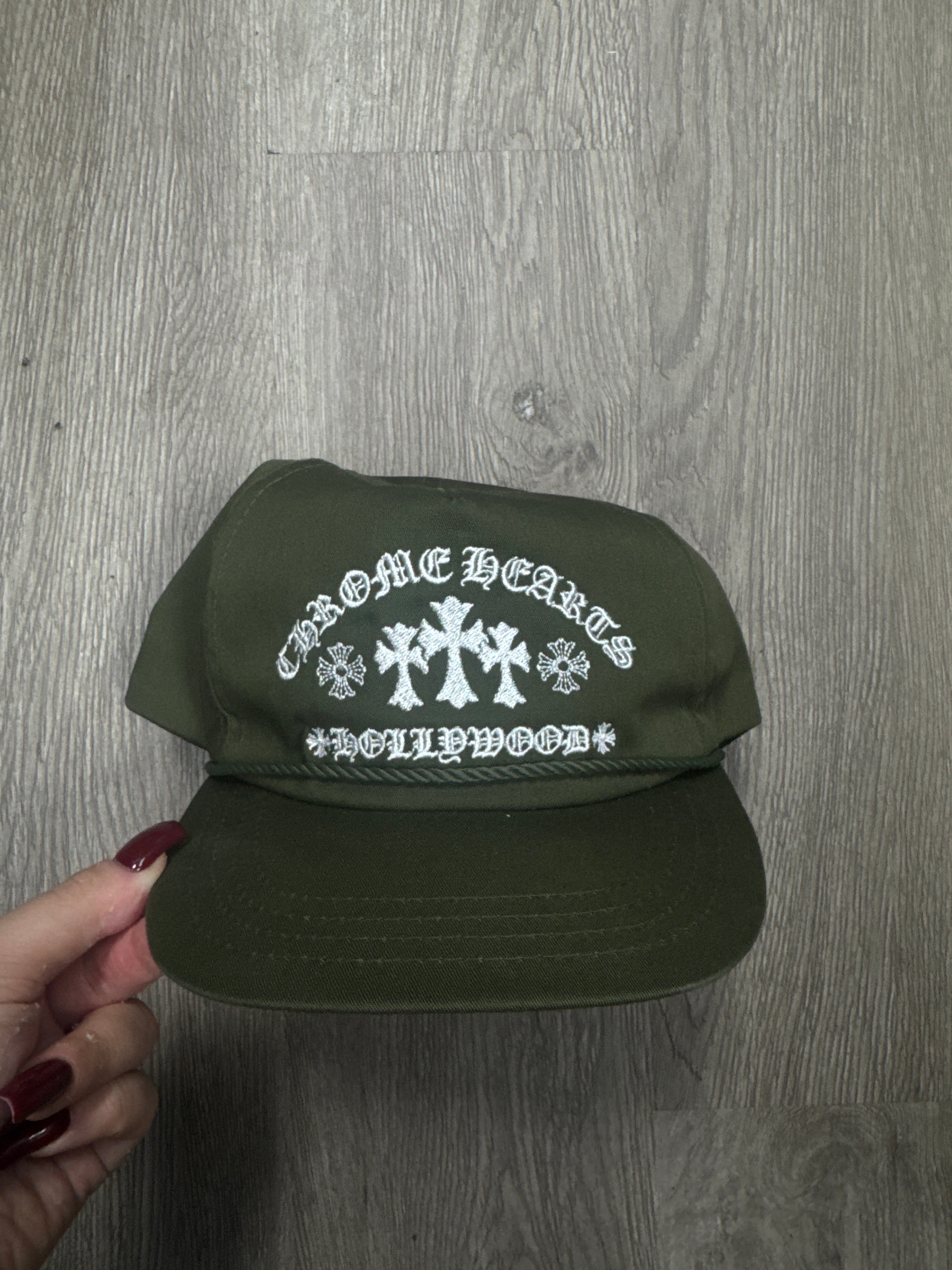 Chrome Hearts Gas Station Olive Trucker Cap