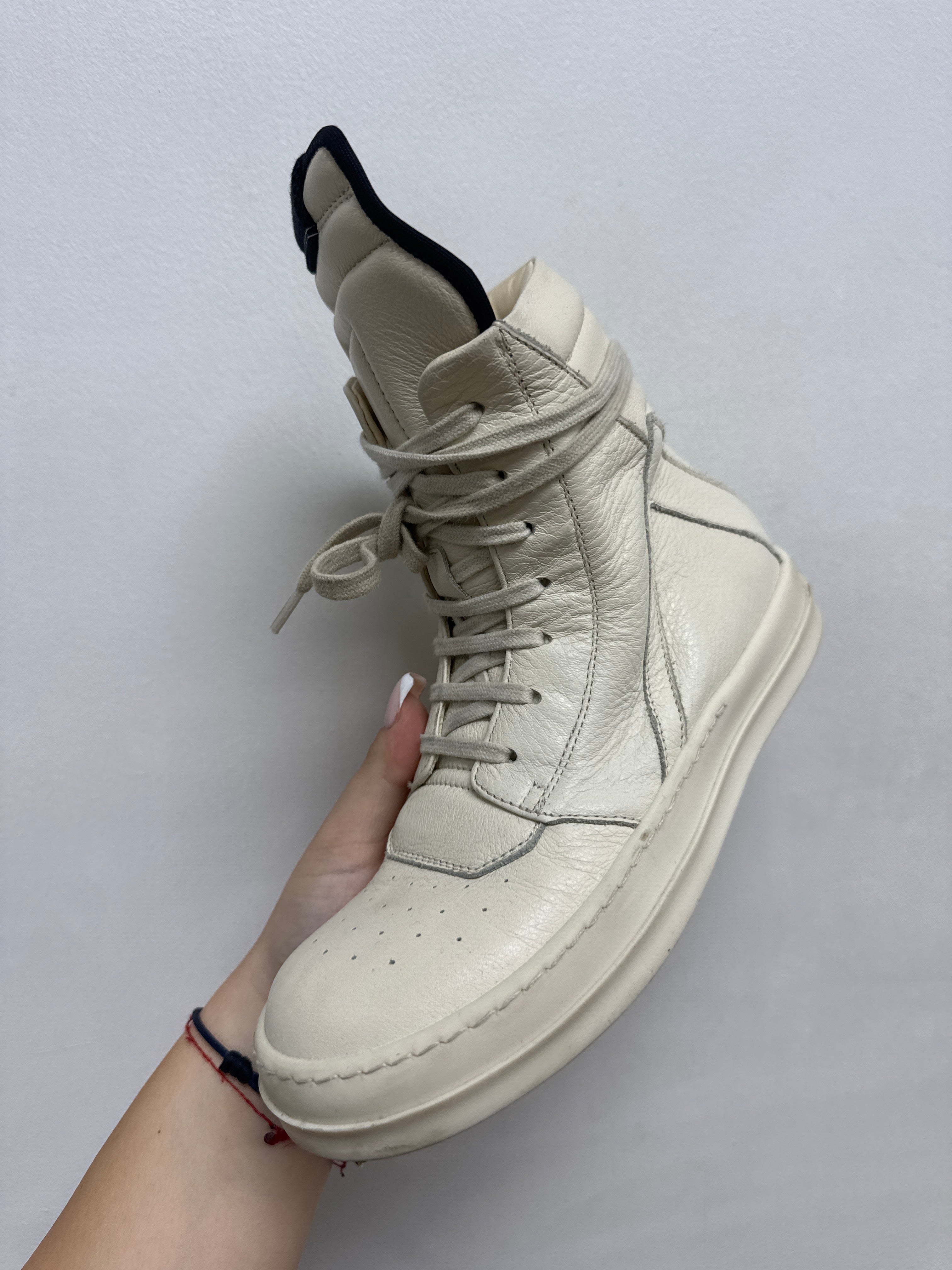 Rick Owens Geobasket White White Sneaker