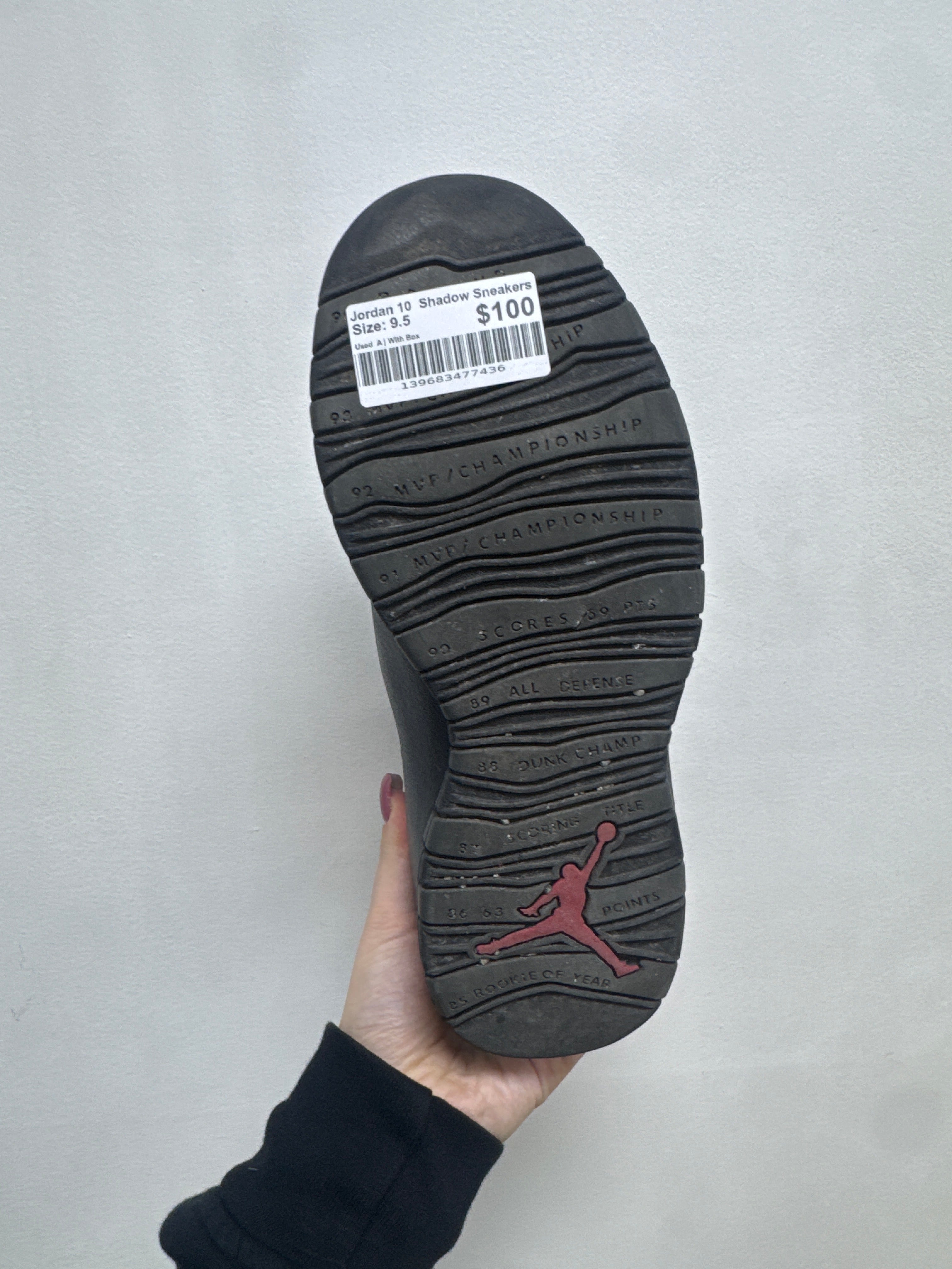 Jordan 10  Shadow Sneakers