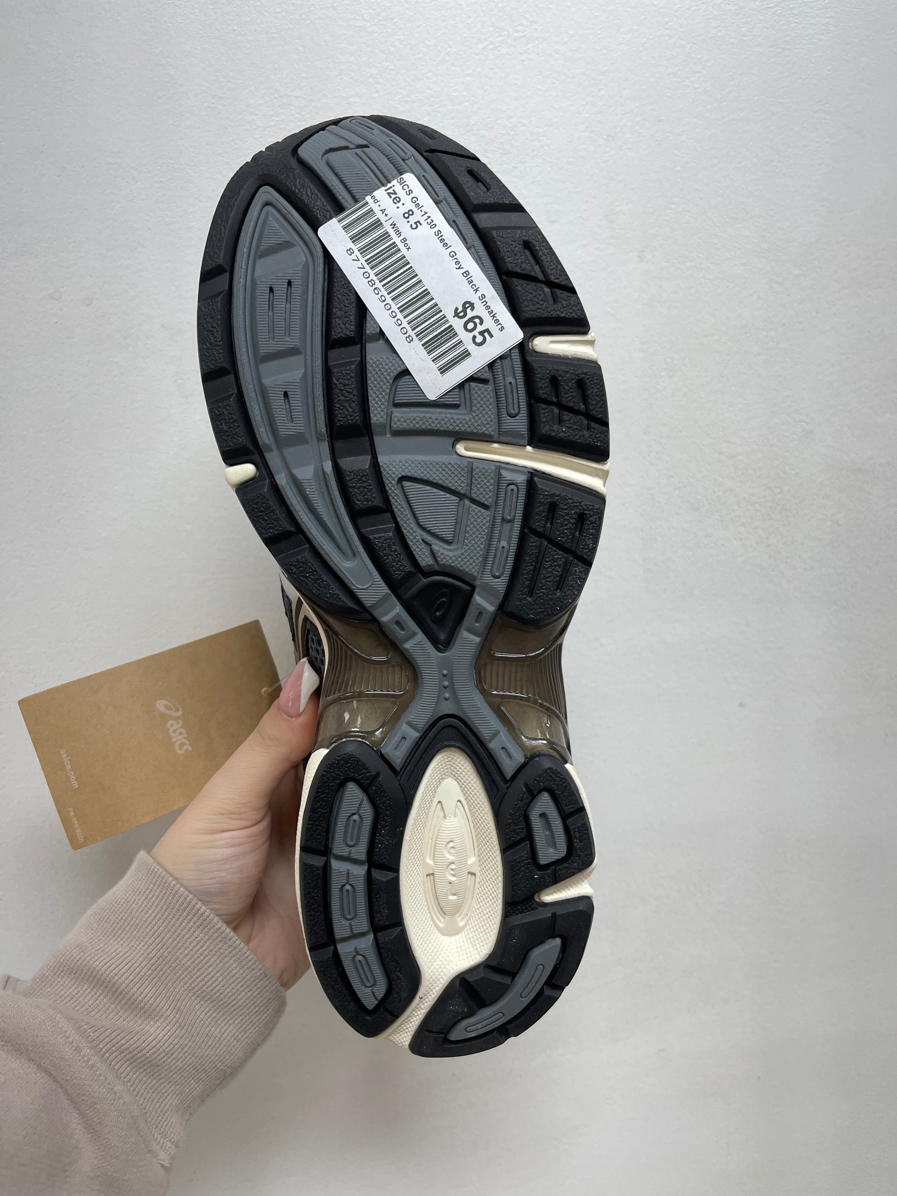 ASICS Gel-1130 Steel Grey Black Sneakers