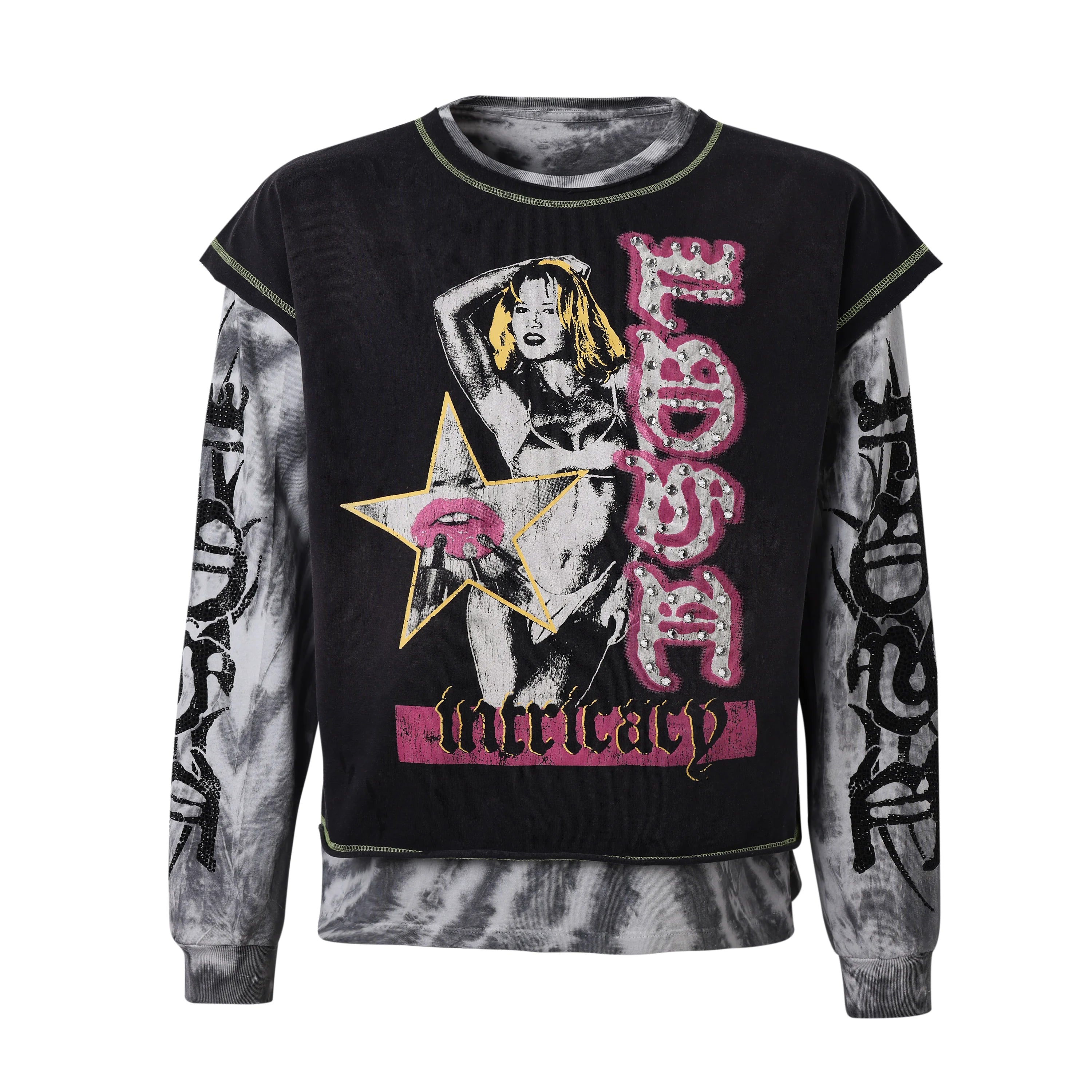 Lost Intricacy 'Double Fantasy' 2 In 1 LS Tee