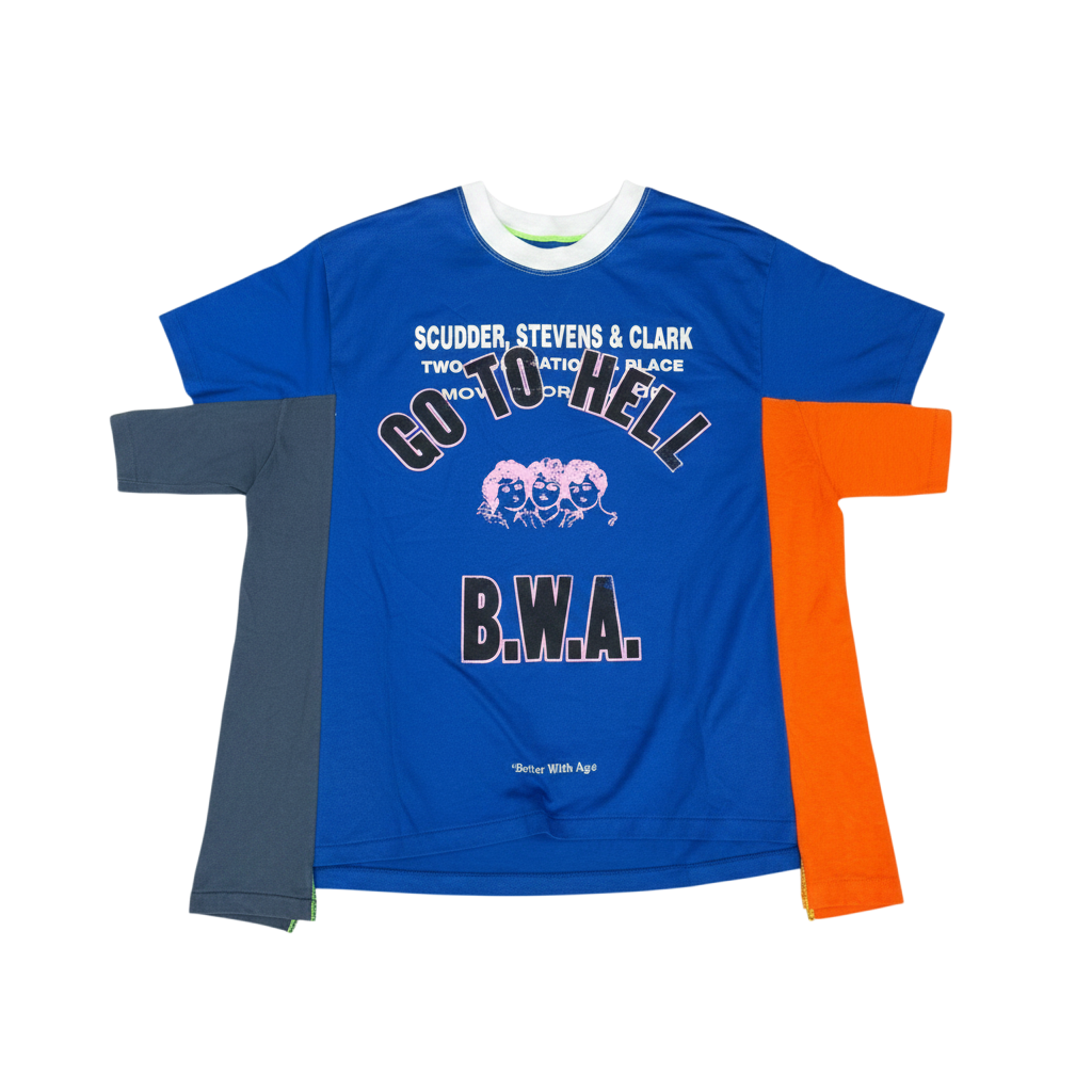 Better With Age '3 Panel' Blue Tee