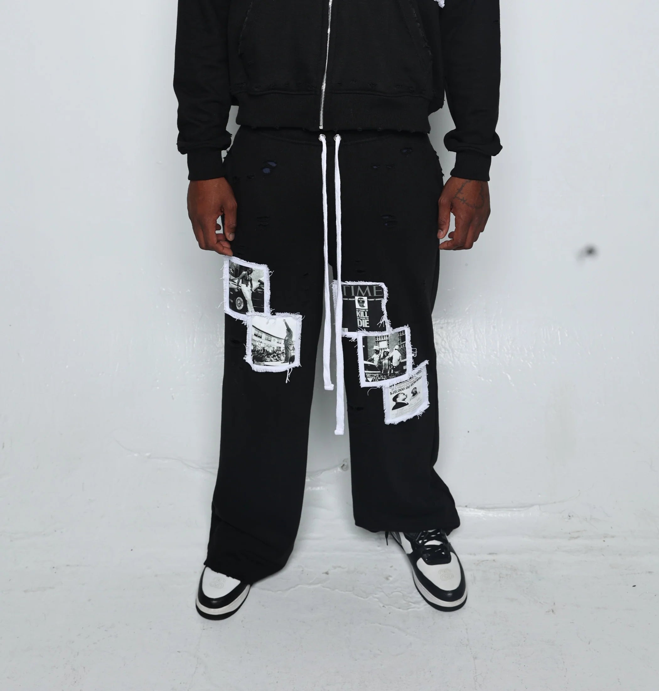 Fraternal Desires 'WATTBA' Black Sweats