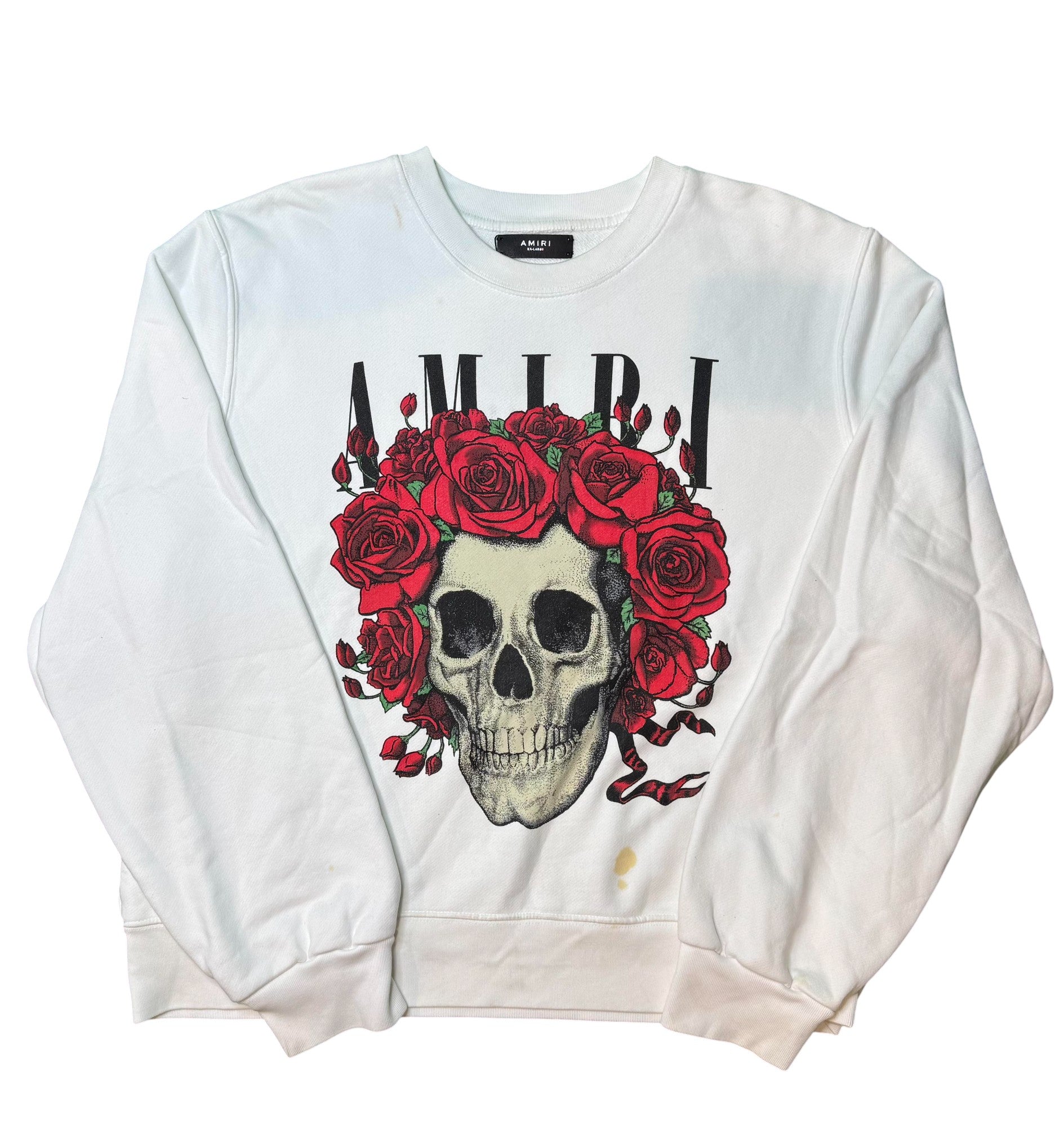 Amiri Guns N Roses Crewneck White