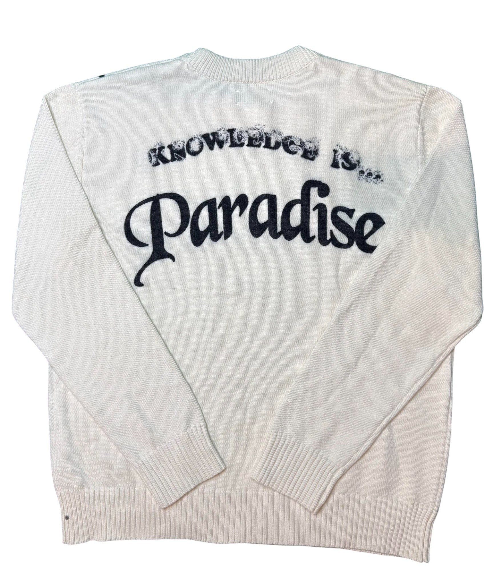 Barriers Knit Crewneck Cream Black