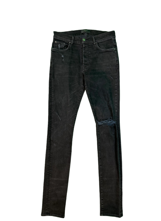 Amiri Thrasher Plain Black Jeans