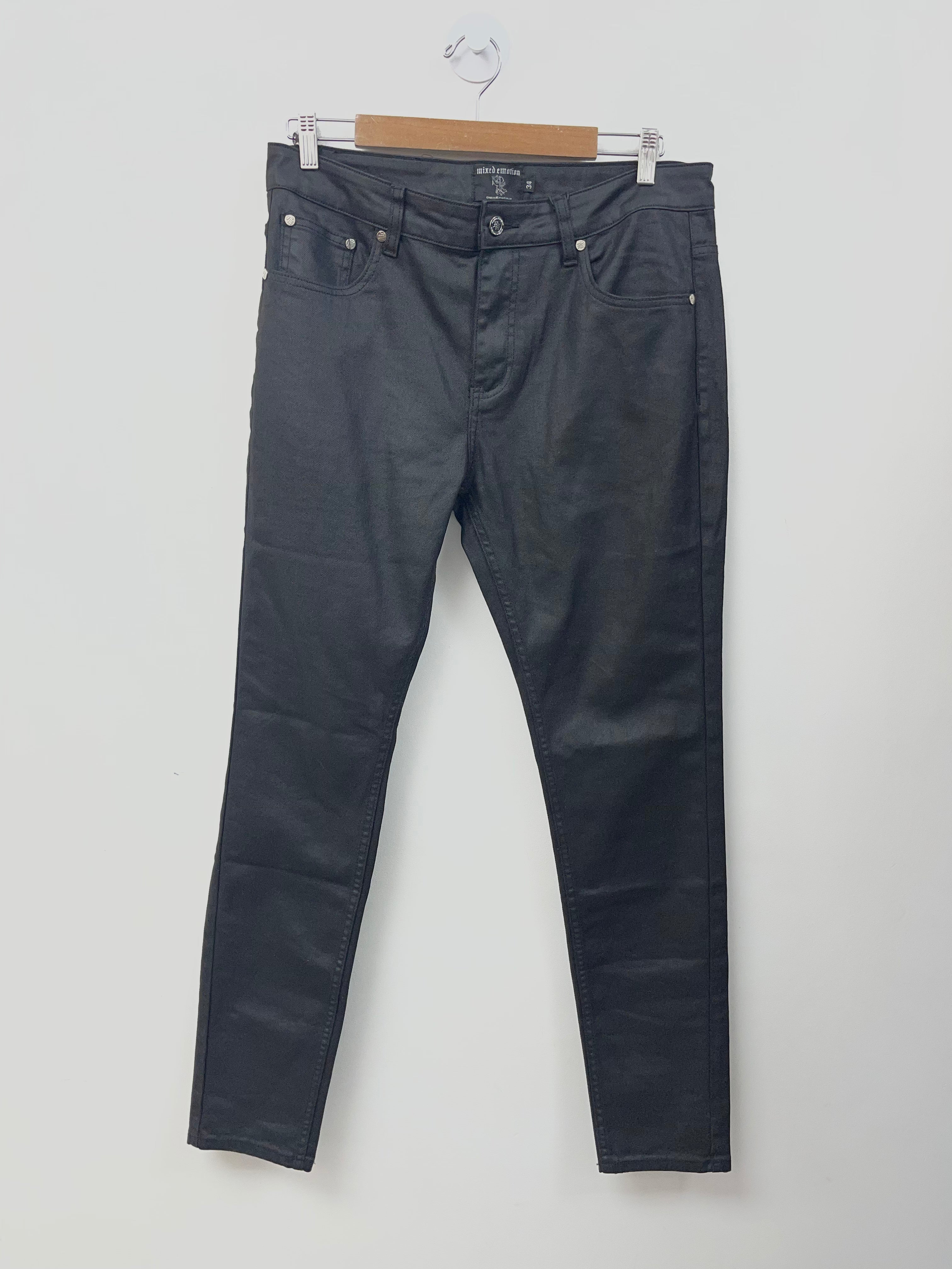 Mixed Emotions Black Out Waxed ME Jeans