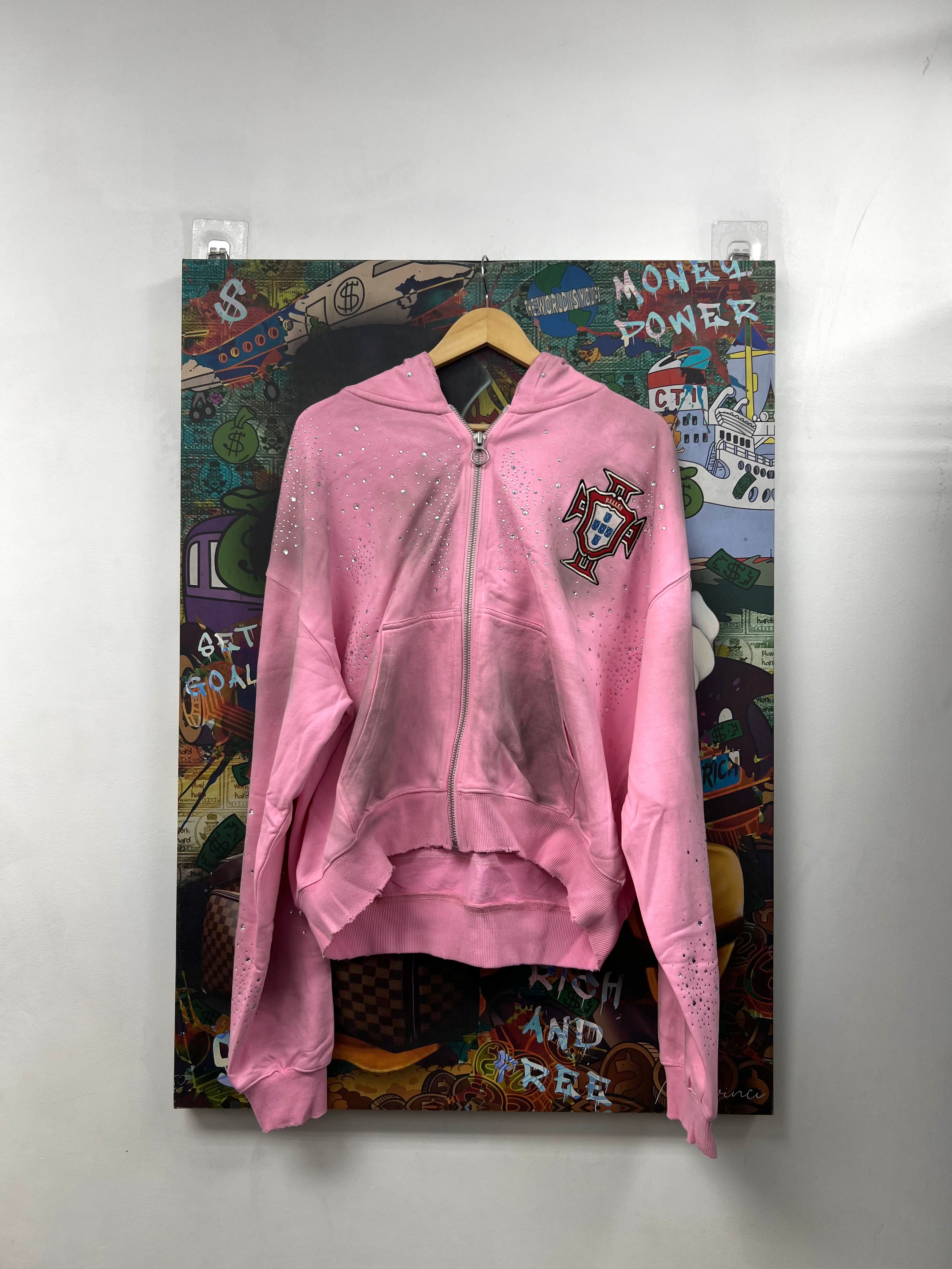 Vale Pink Cluster Zip Up