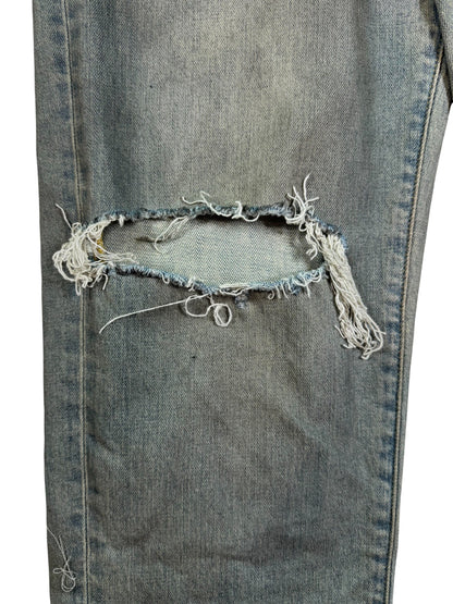 Purple Brand Blue Wax Ripped Jeans