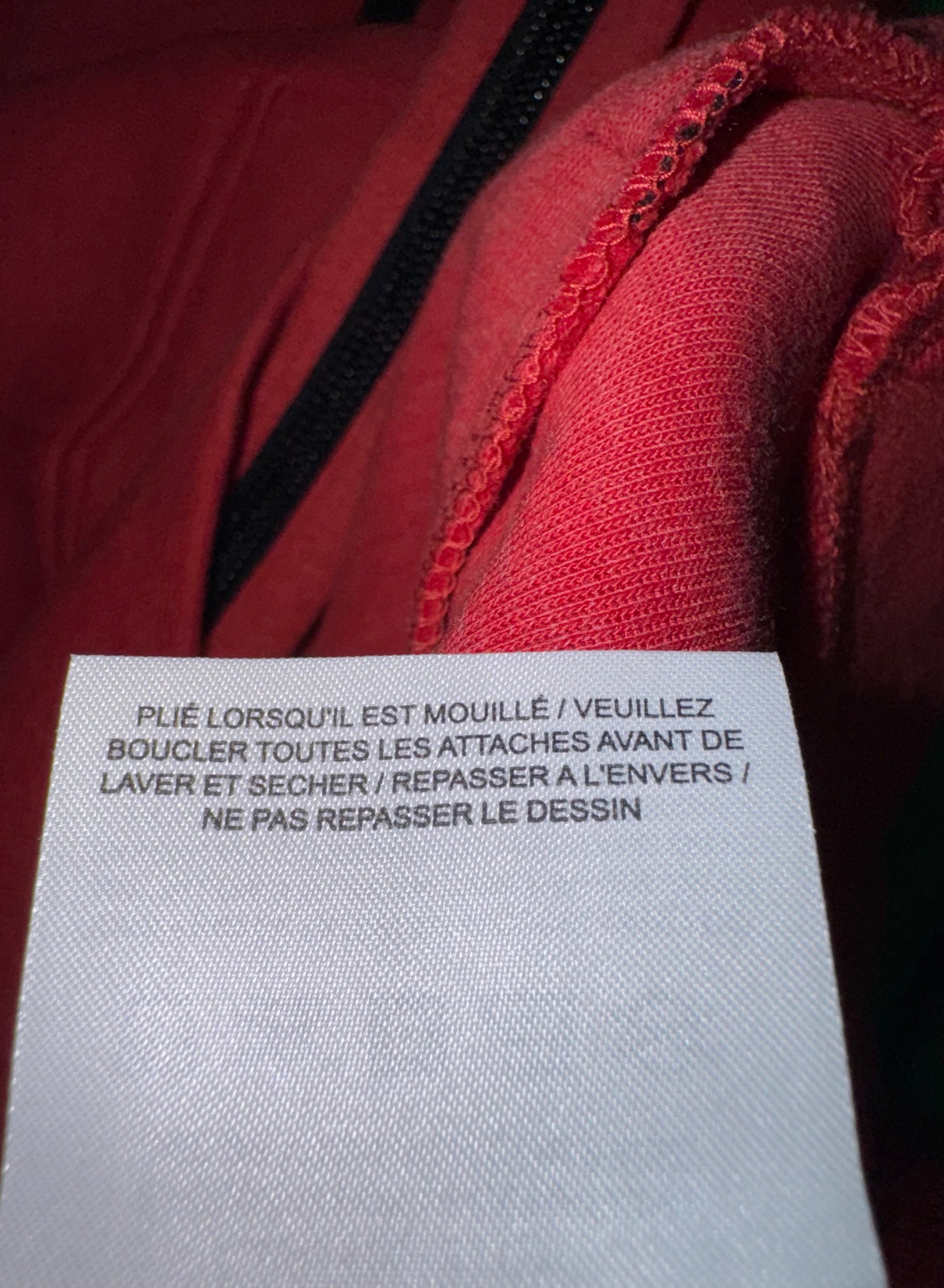Nike Tech Zip Up Red Hoodie