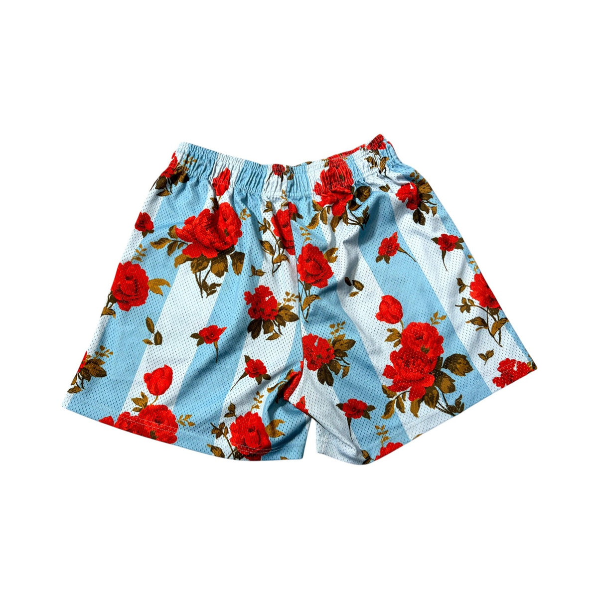 Eric Emanuel Rose Baby Blue & Red Shorts