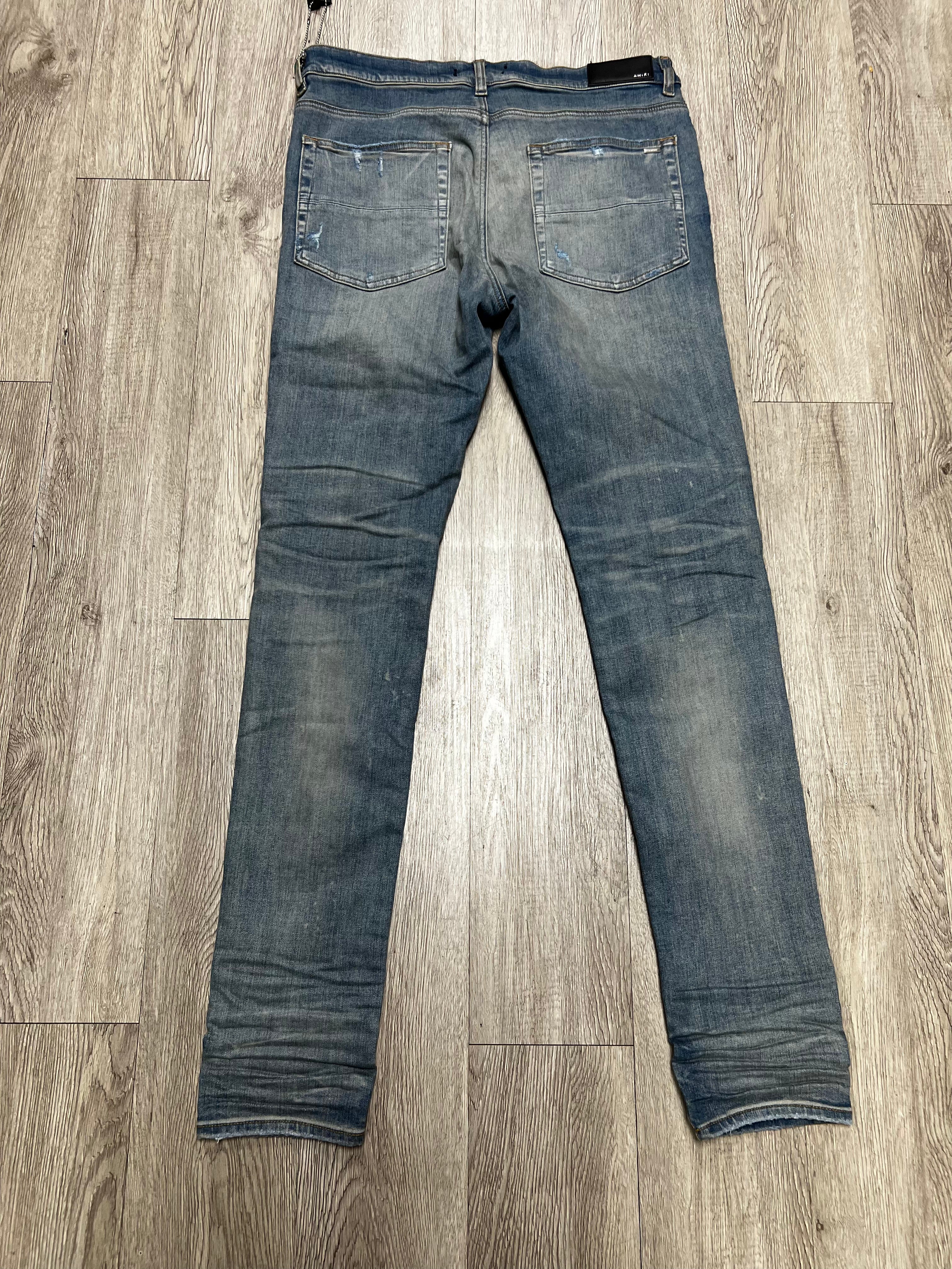 Amiri Clay Indigo Plus Thrasher Jeans