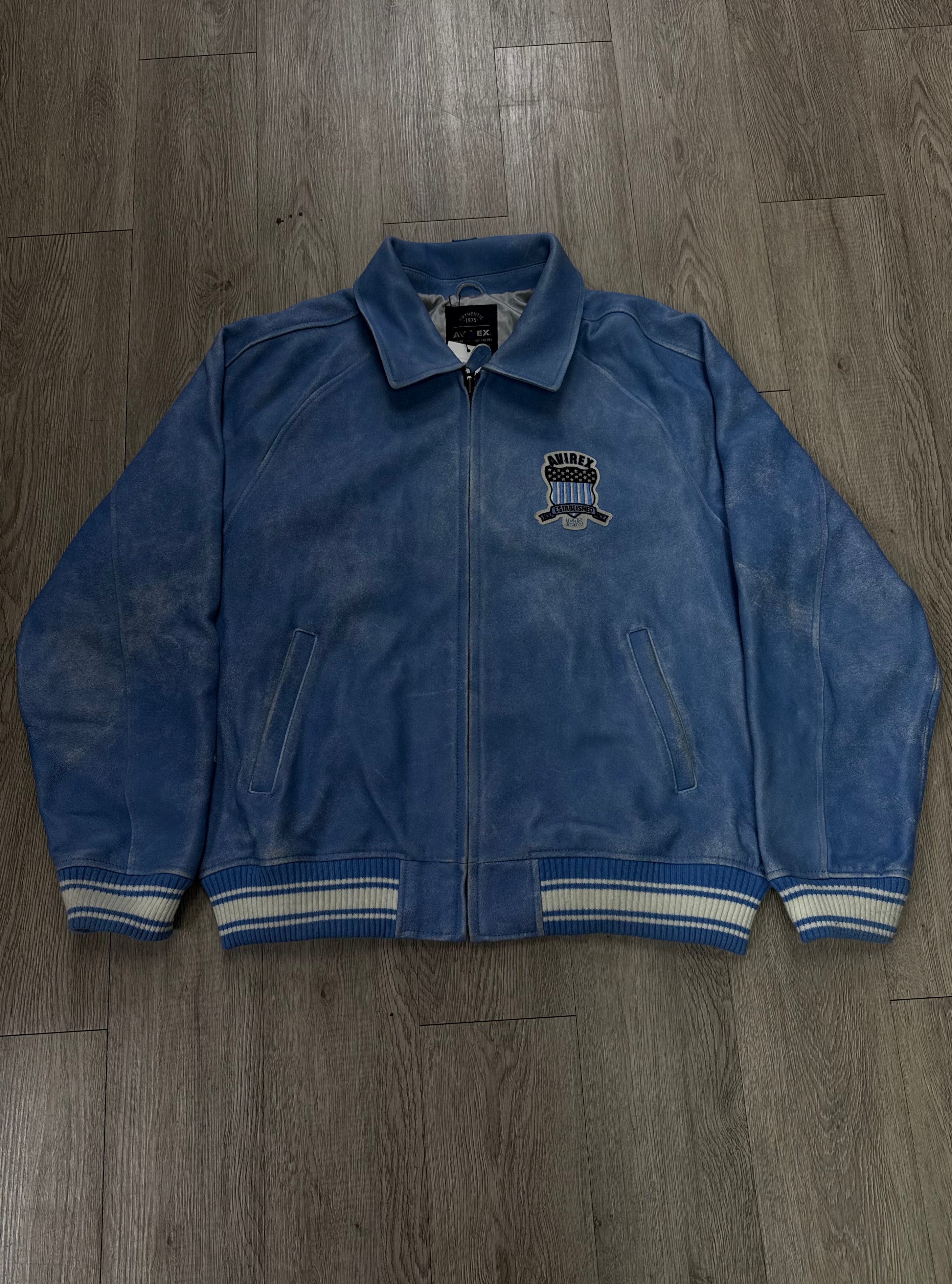 Avirex Powder Blue Varsity Jacket