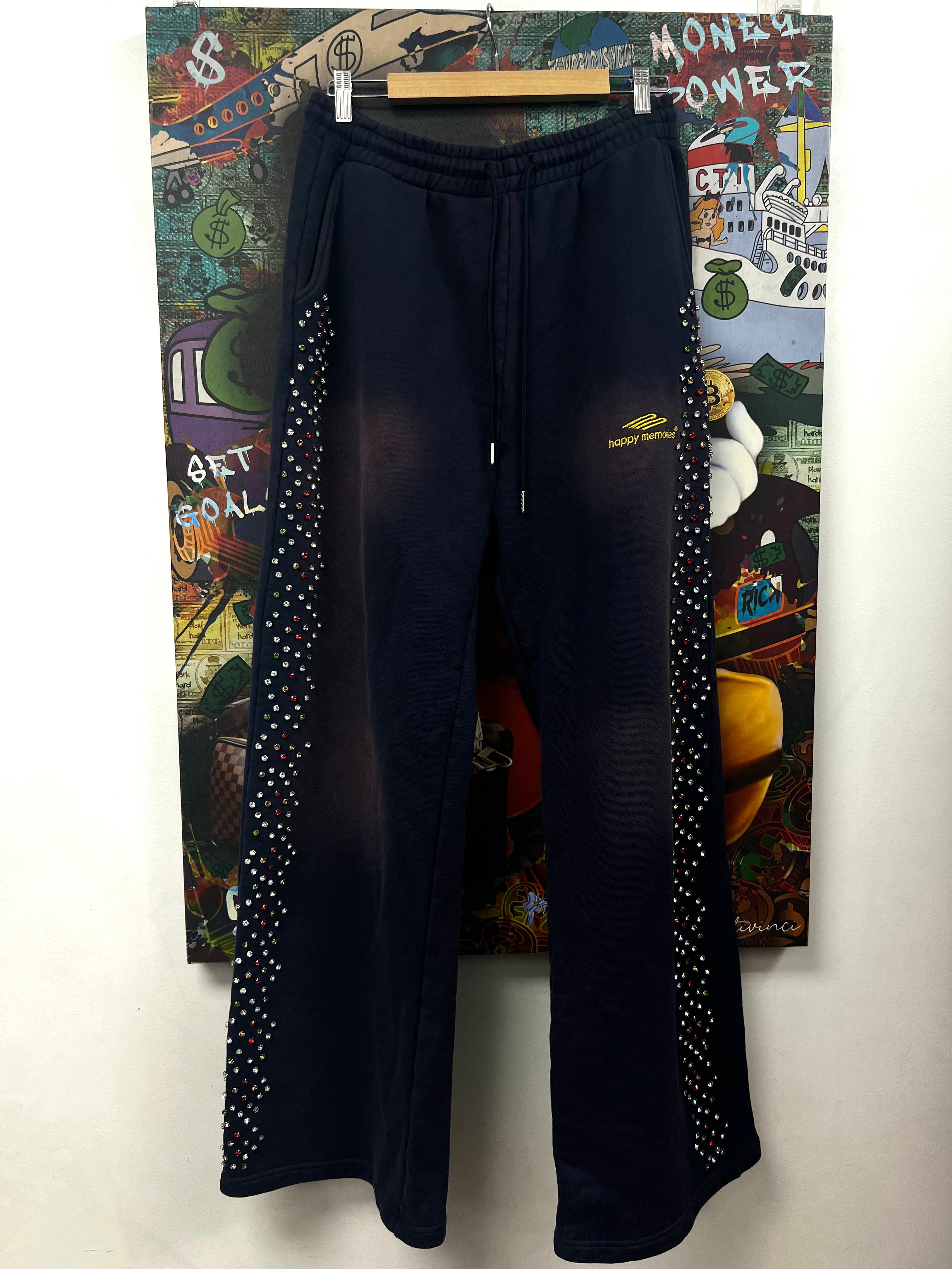 HMDD Navy Rhinestone Sweats