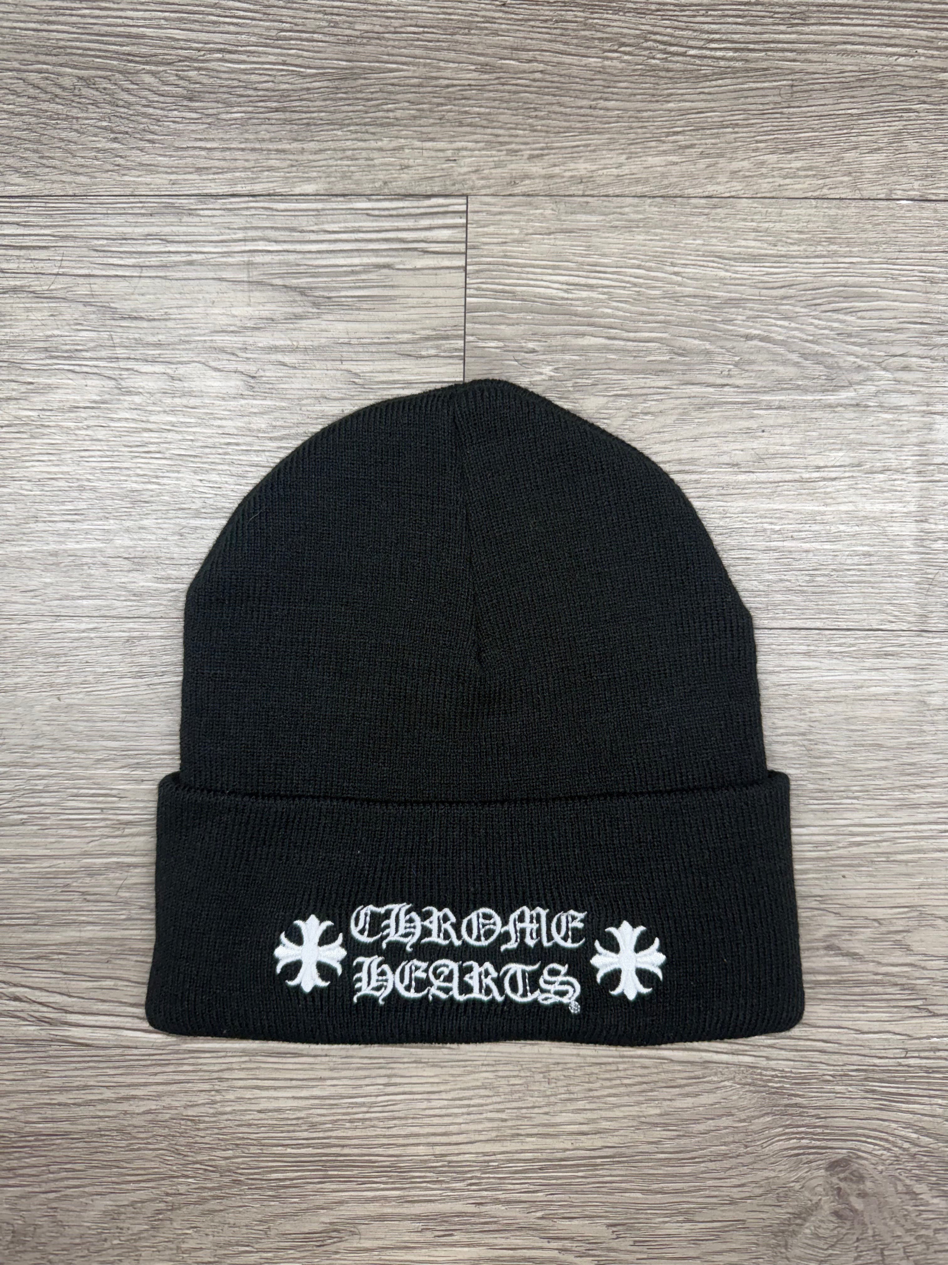 Chrome  Hearts Black White Plus Beanie