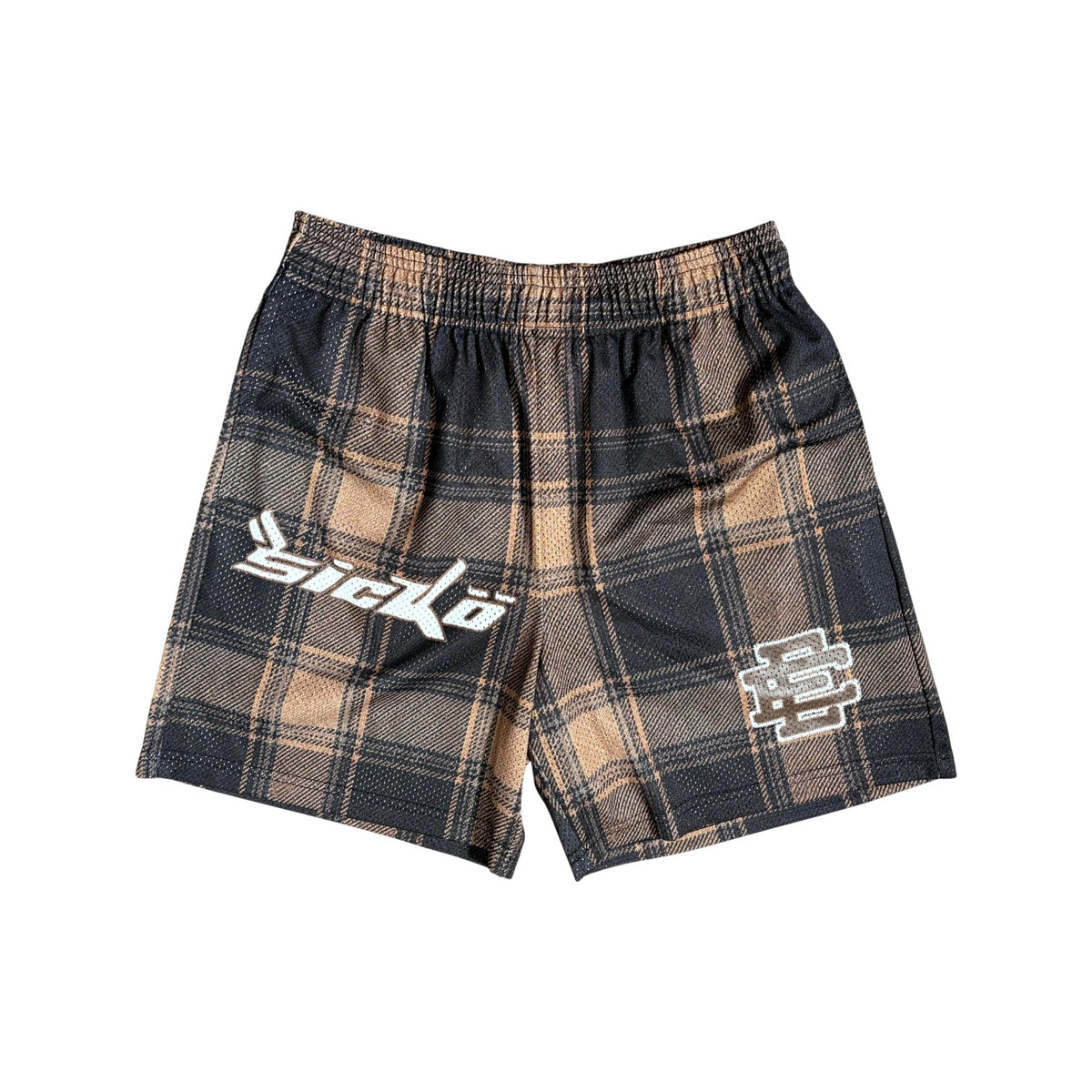 Eric Emanuel x Sicko Logo Brown Shorts