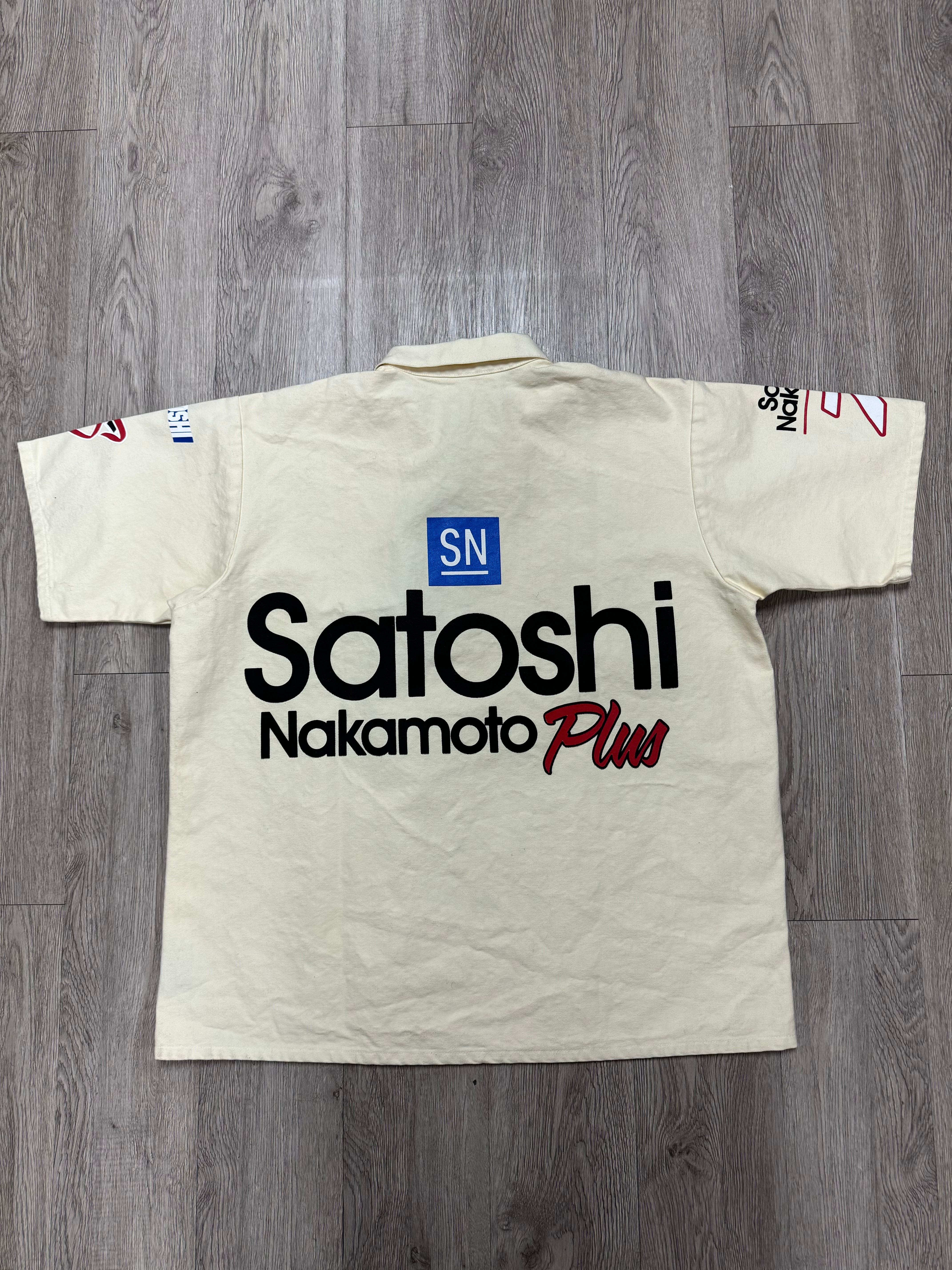 Satoshi Nakamoto Cream Mech Quarter Zip