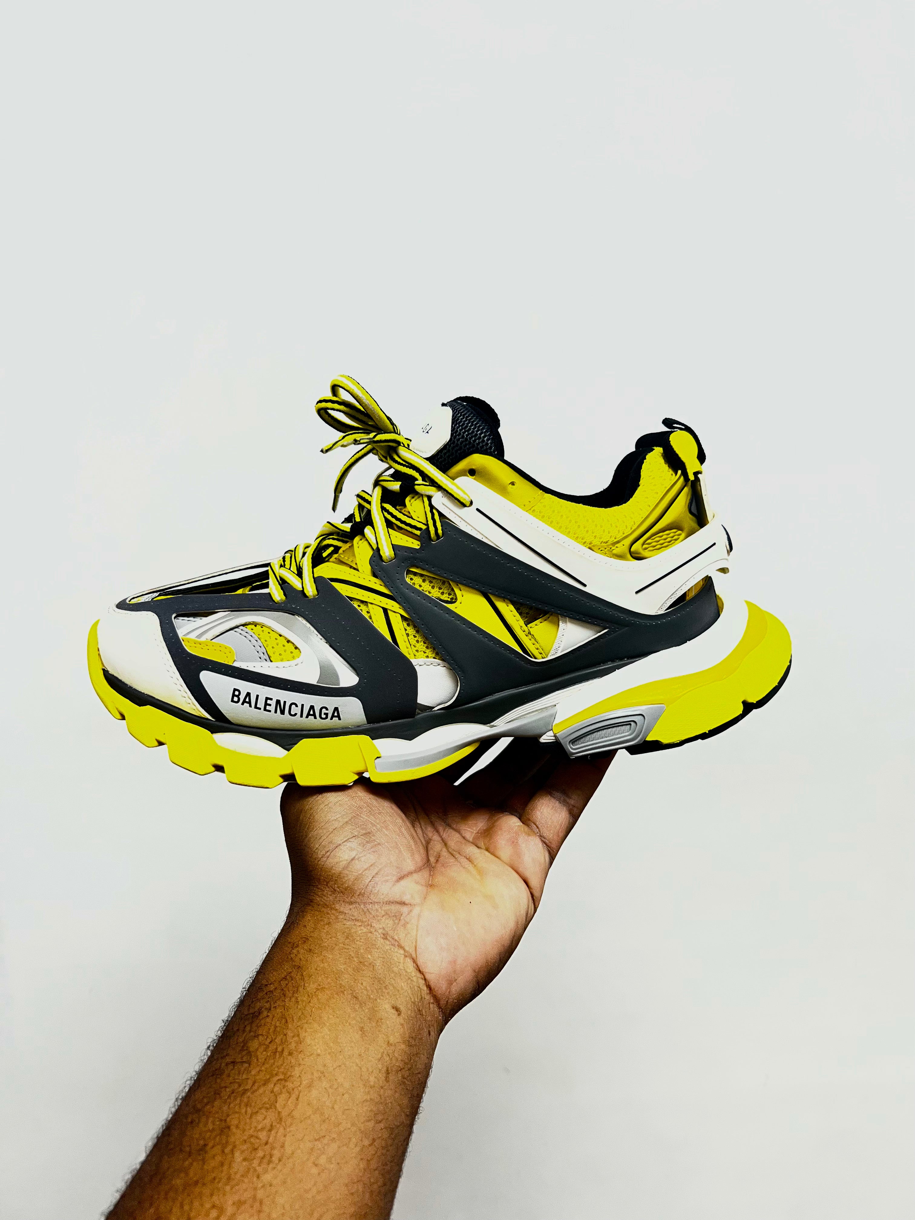 Balenciaga Yellow Grey Track Sneakers