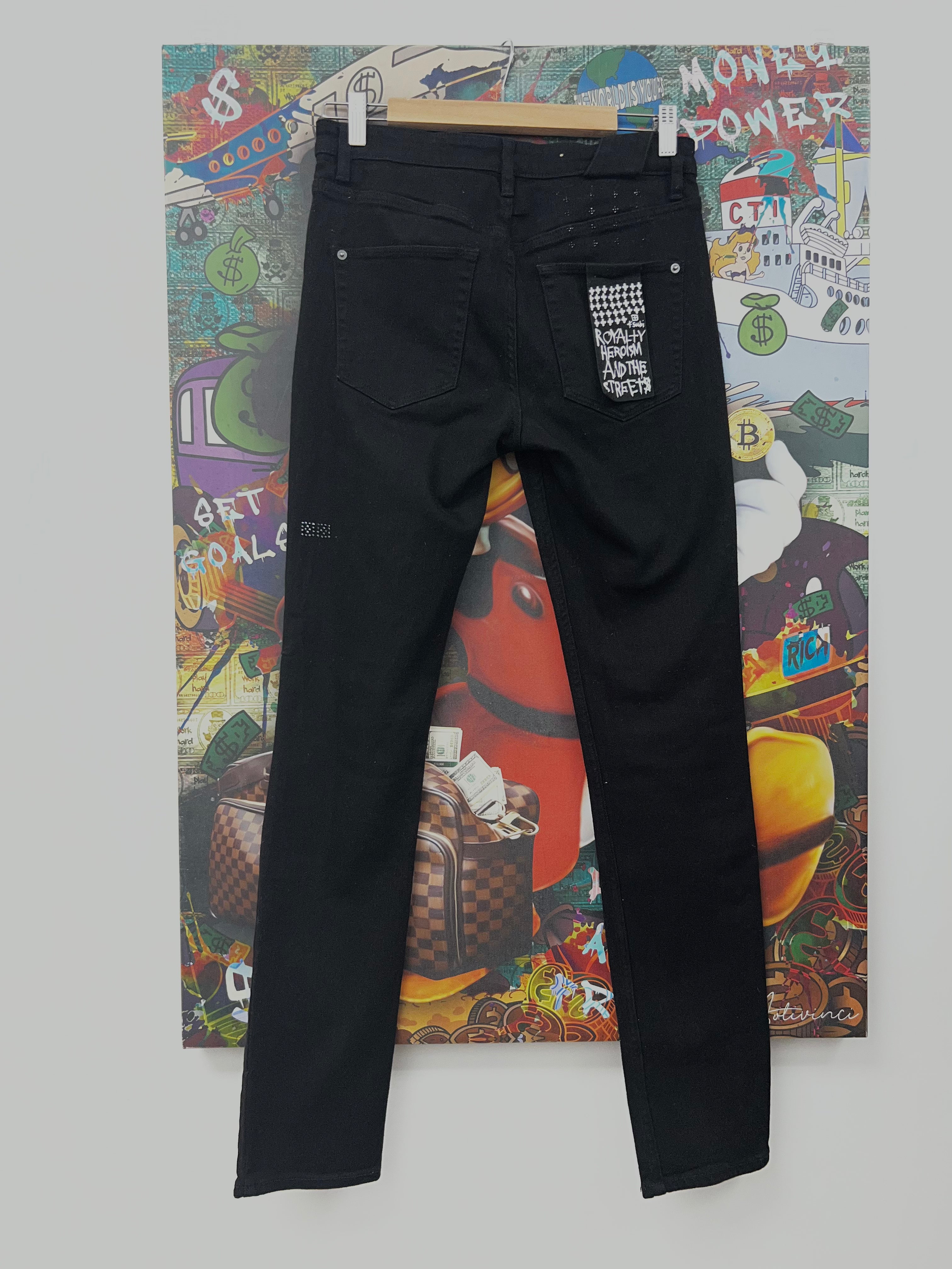 Ksubi Black Rhinestone Jeans