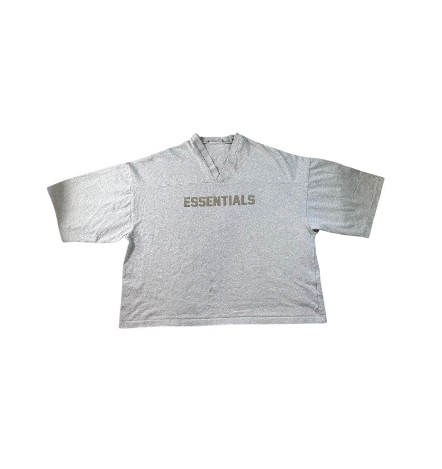 Essentials "3D Silicon Applique Heather" Grey Sweater