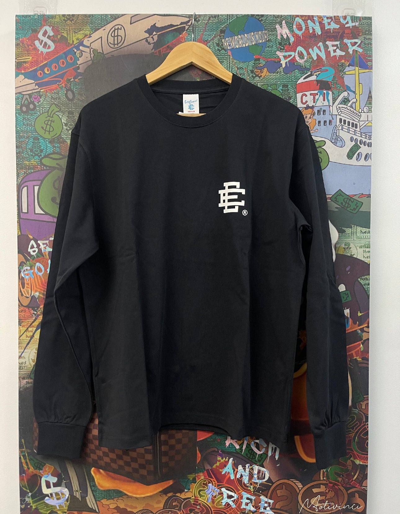 Eric Emanuel Black White  LS Shirt