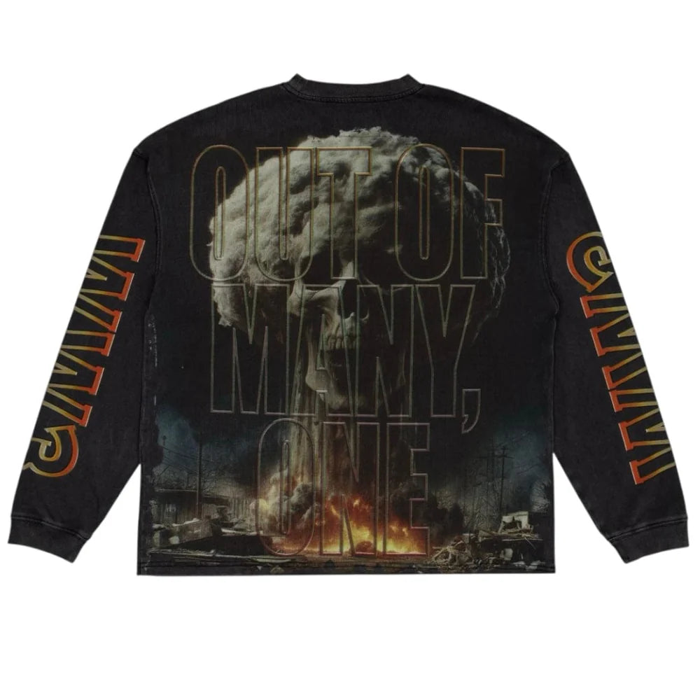 Godspeed 'Code Red' LS Black Wash Tee