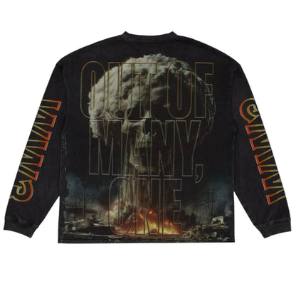 Godspeed 'Code Red' LS Black Wash Tee