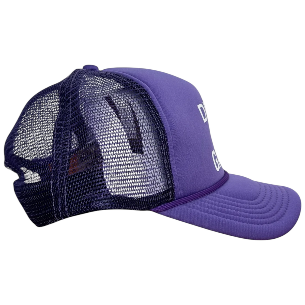 Gallery Cap French Logo Purple White New OS With Tags