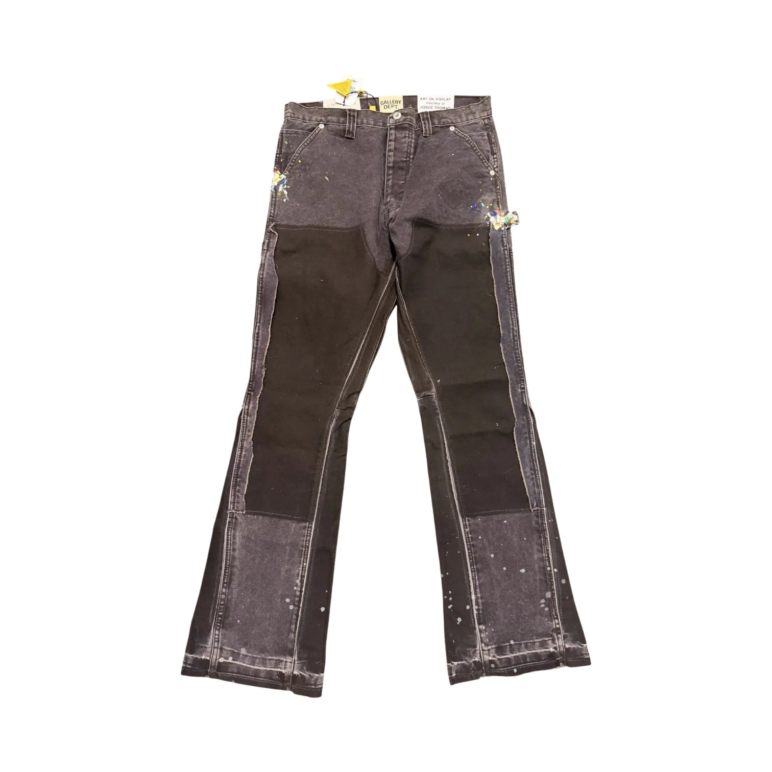 Gallery Dept. 'Carpenter Paint Splatter' Brown Jeans