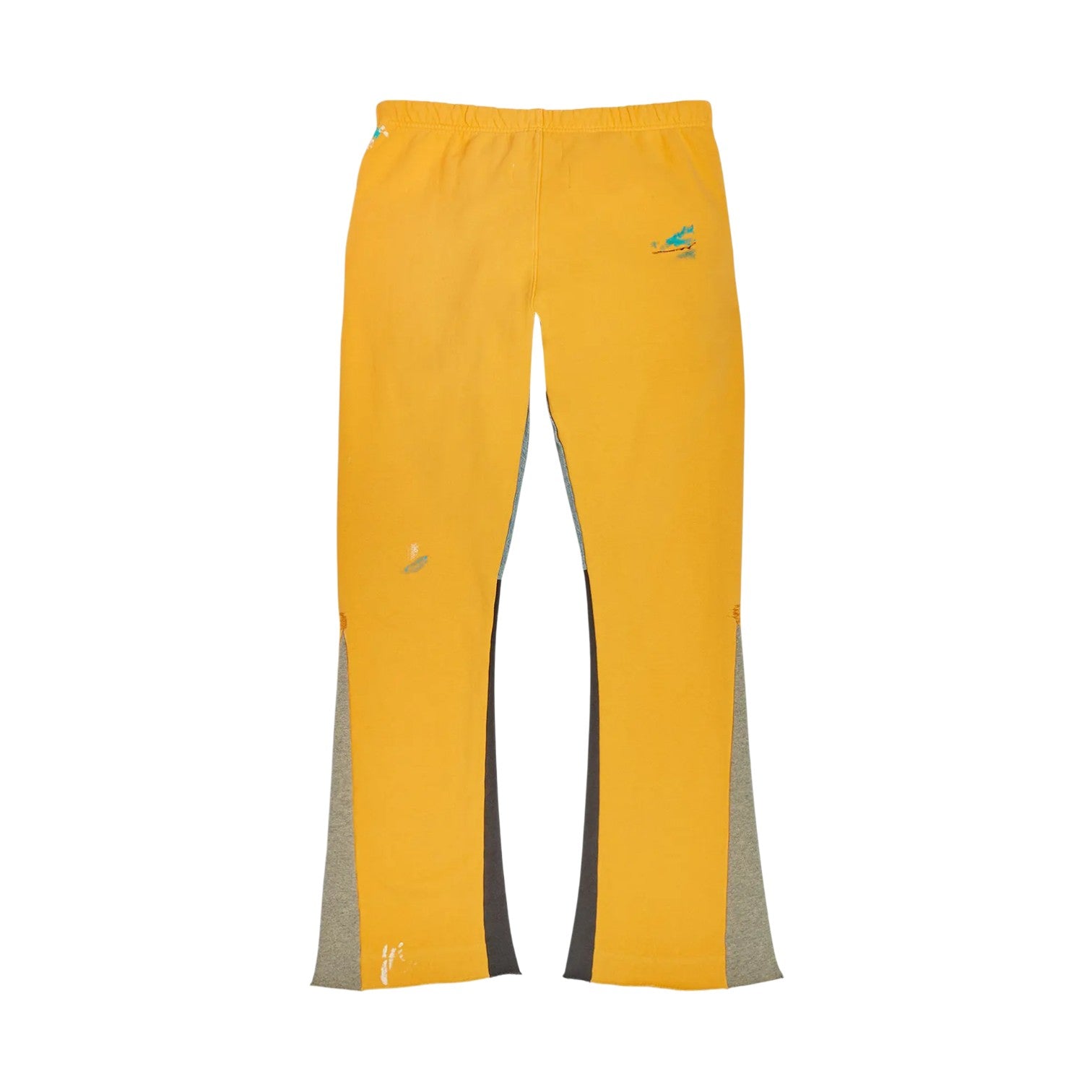 Gallery Dept 'GD Painted' Gold Flared Sweatpants