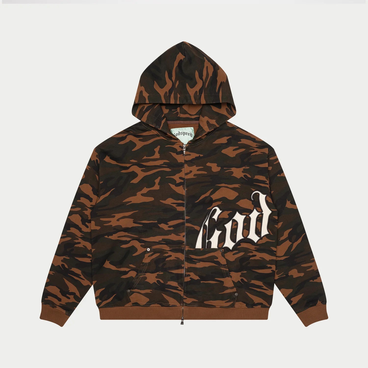 Godspeed OG Logo Brown Camo Hoodie