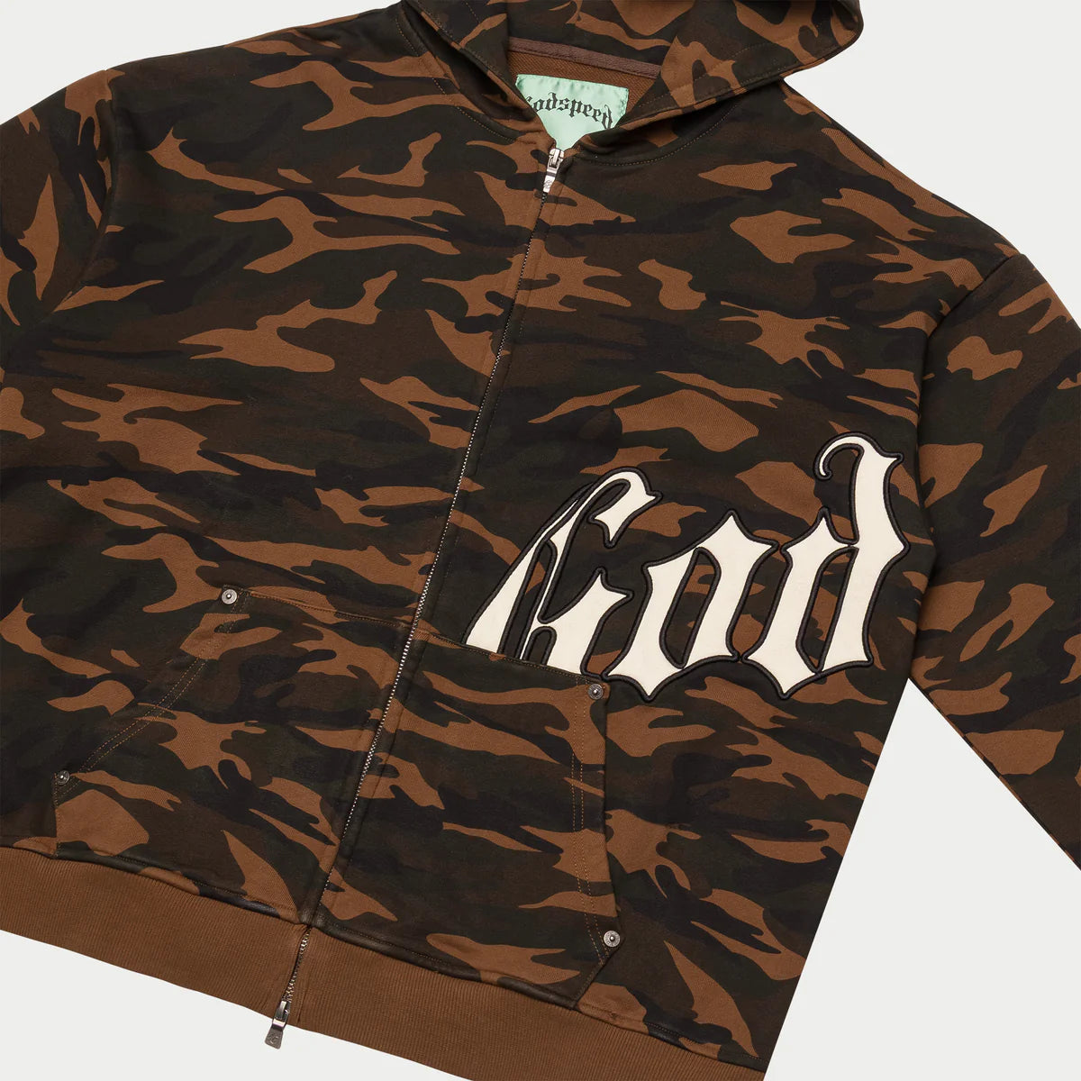 Godspeed OG Logo Brown Camo Hoodie