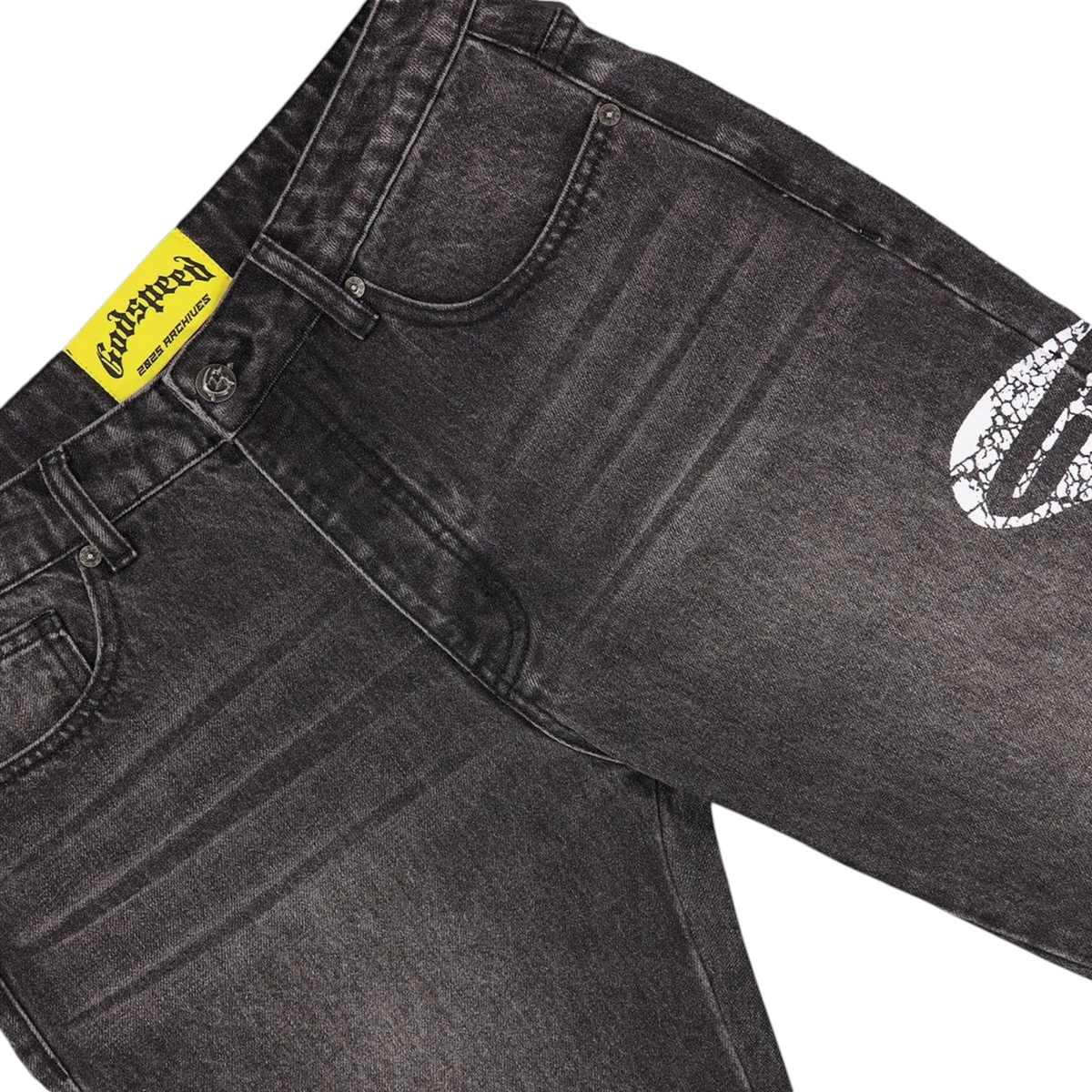 Godspeed "OG Logo" Grey Wash Flared Jeans